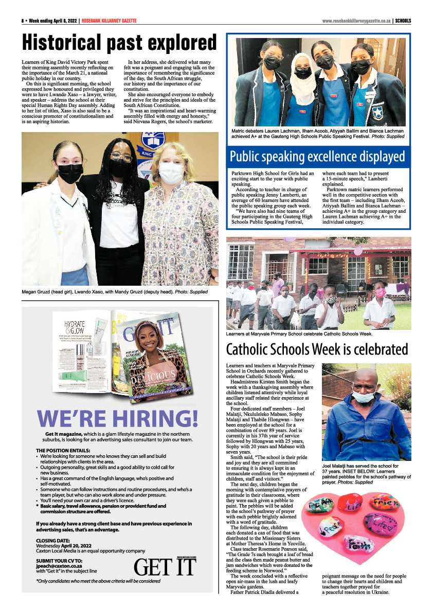 Rosebank Killarney Gazette 08 April 2022 page 8