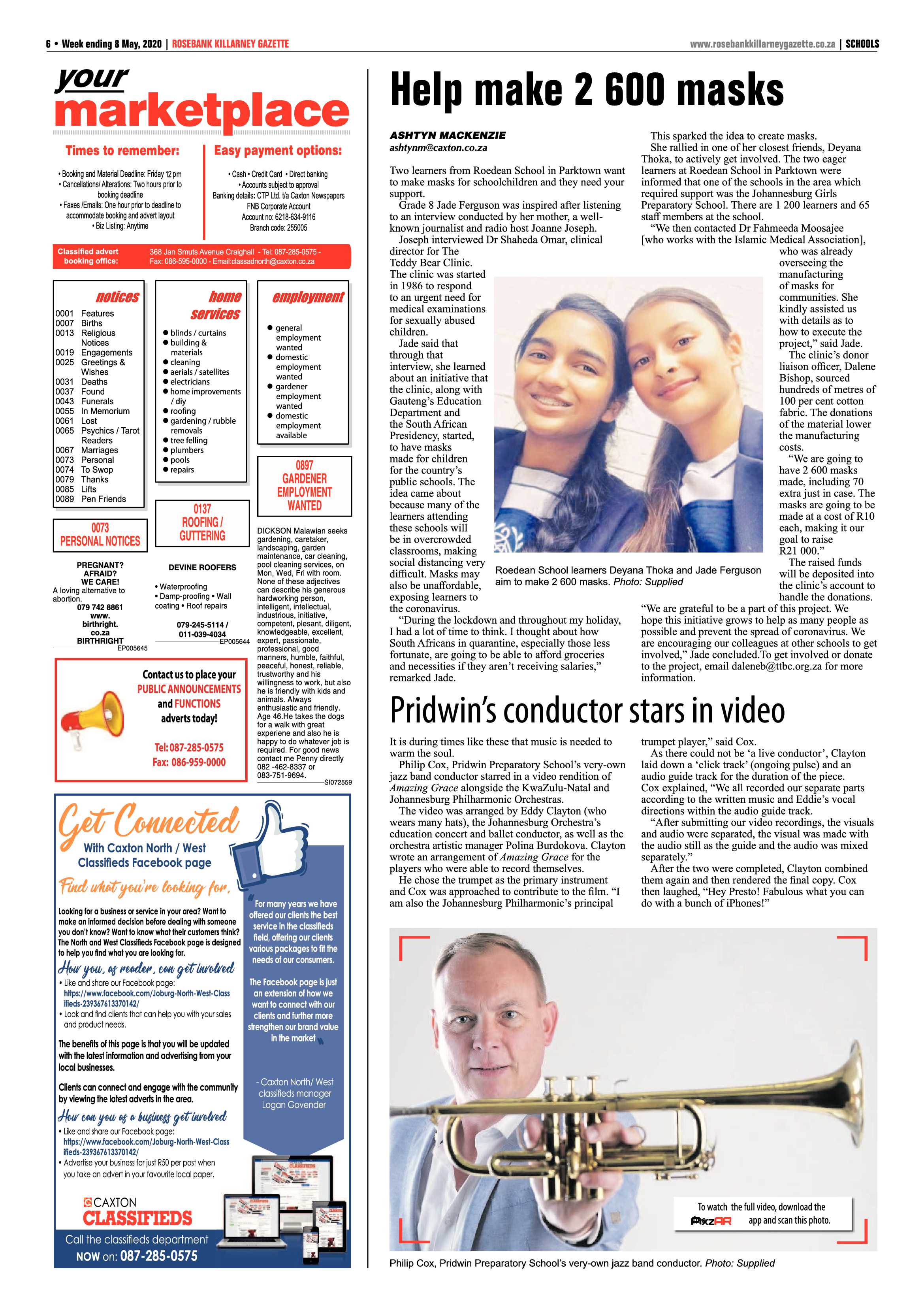 Rosebank Killarney Gazette 08 May 2020 page 6