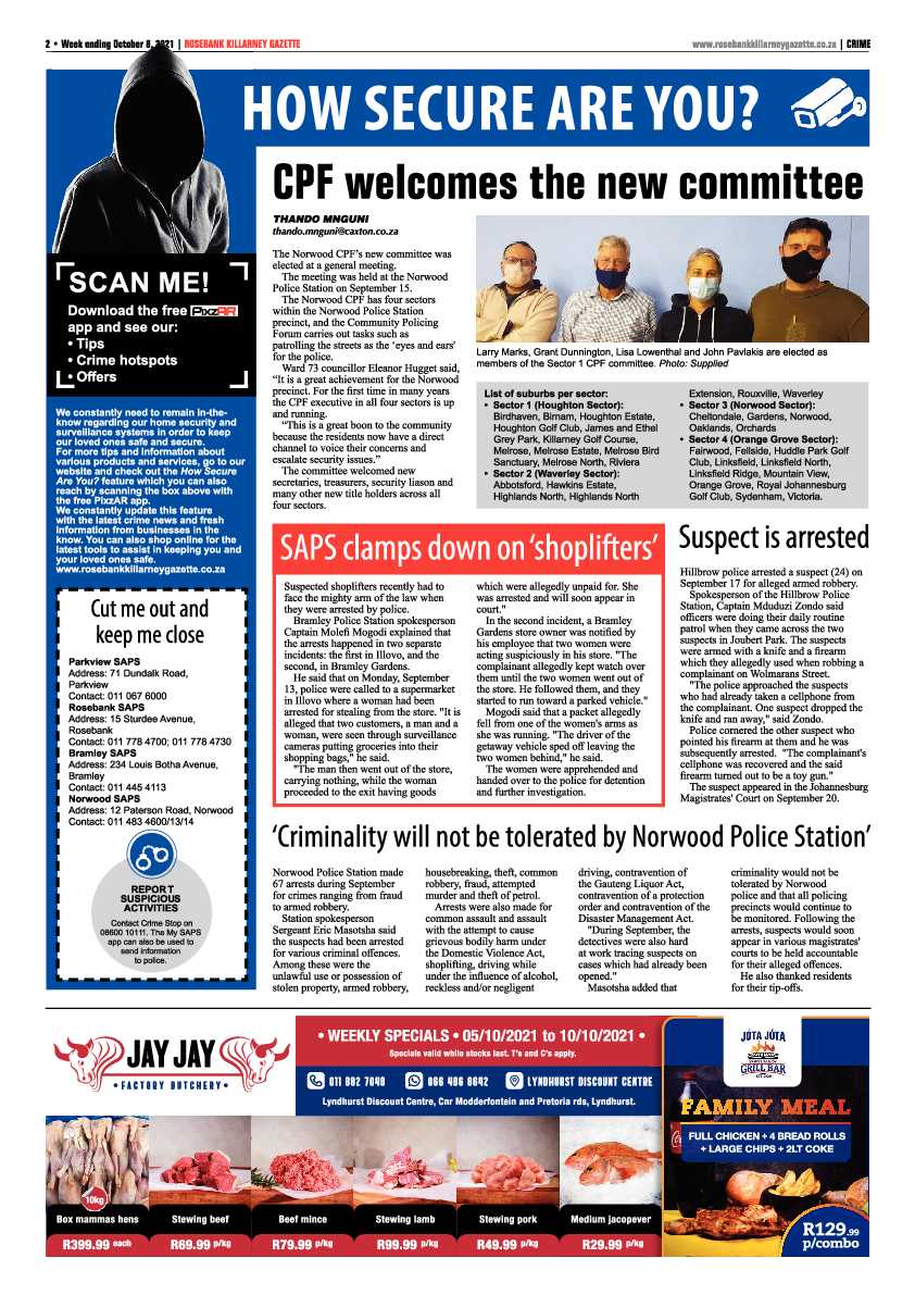 Rosebank Killarney Gazette 08 October 2021 page 2