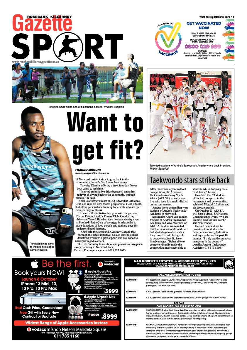 Rosebank Killarney Gazette 08 October 2021 page 8