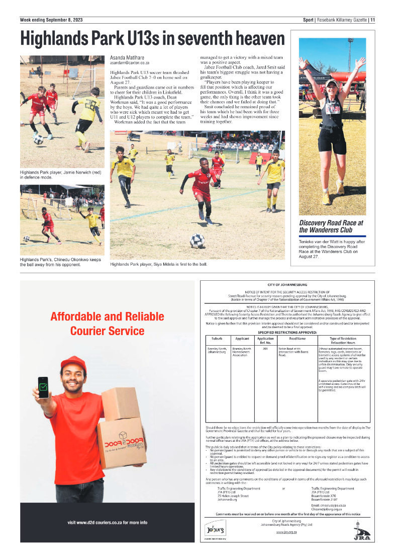 Rosebank Killarney Gazette 08 Sept 2023 page 10