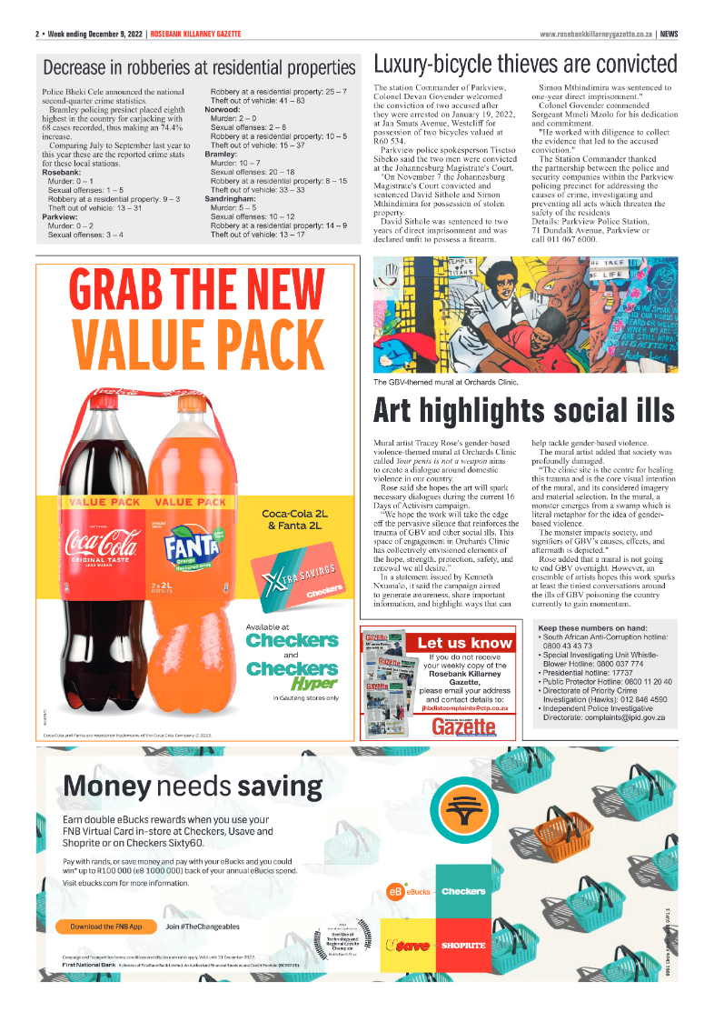 Rosebank Killarney Gazette 09 Dec 2022 page 2