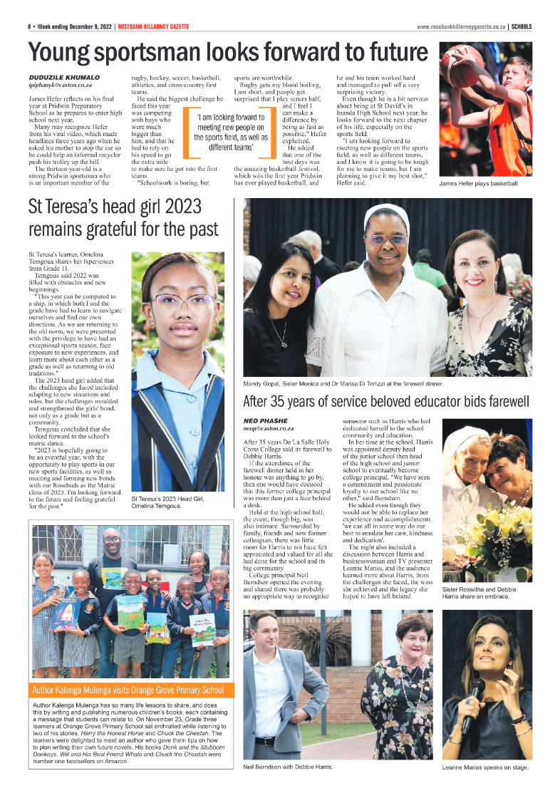 Rosebank Killarney Gazette 09 Dec 2022 page 8