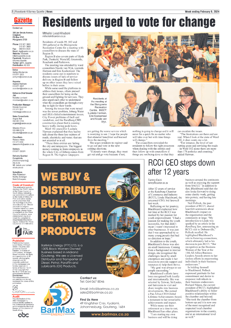 Rosebank Killarney Gazette 09 February 2024 page 2