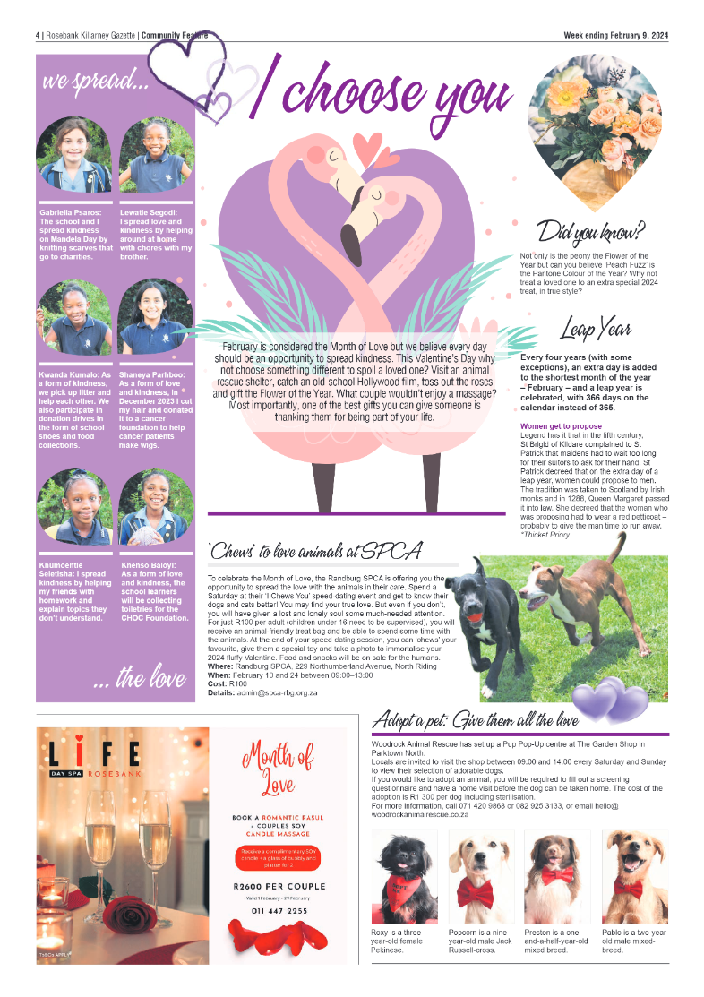 Rosebank Killarney Gazette 09 February 2024 page 4
