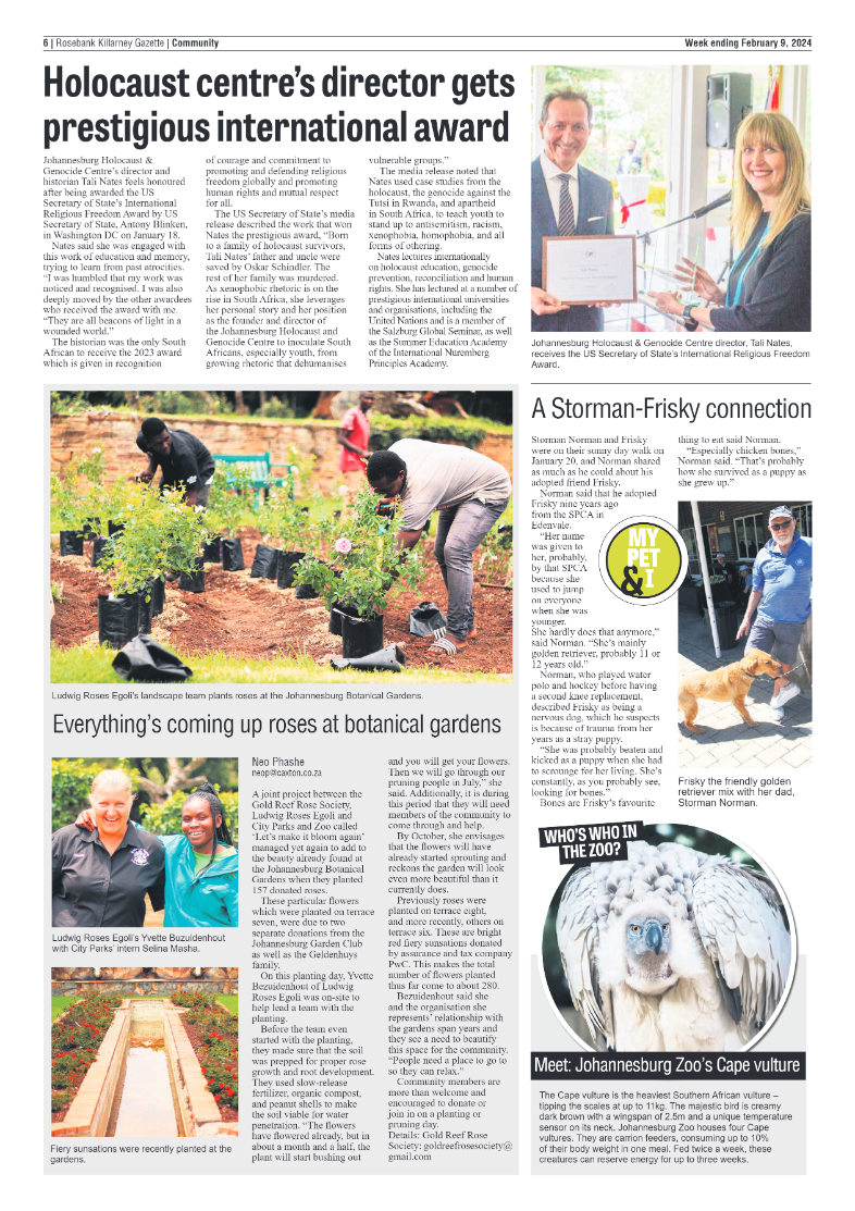 Rosebank Killarney Gazette 09 February 2024 page 6