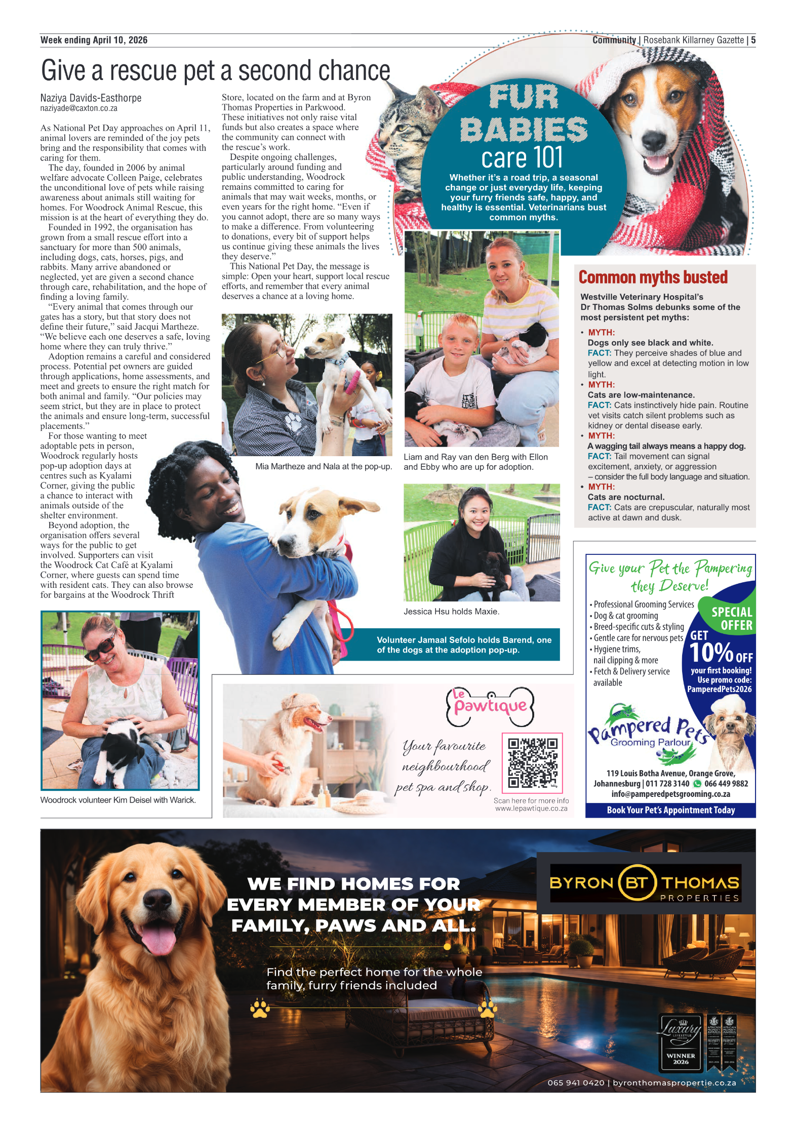 Rosebank Killarney Gazette 10 April 2026 page 5