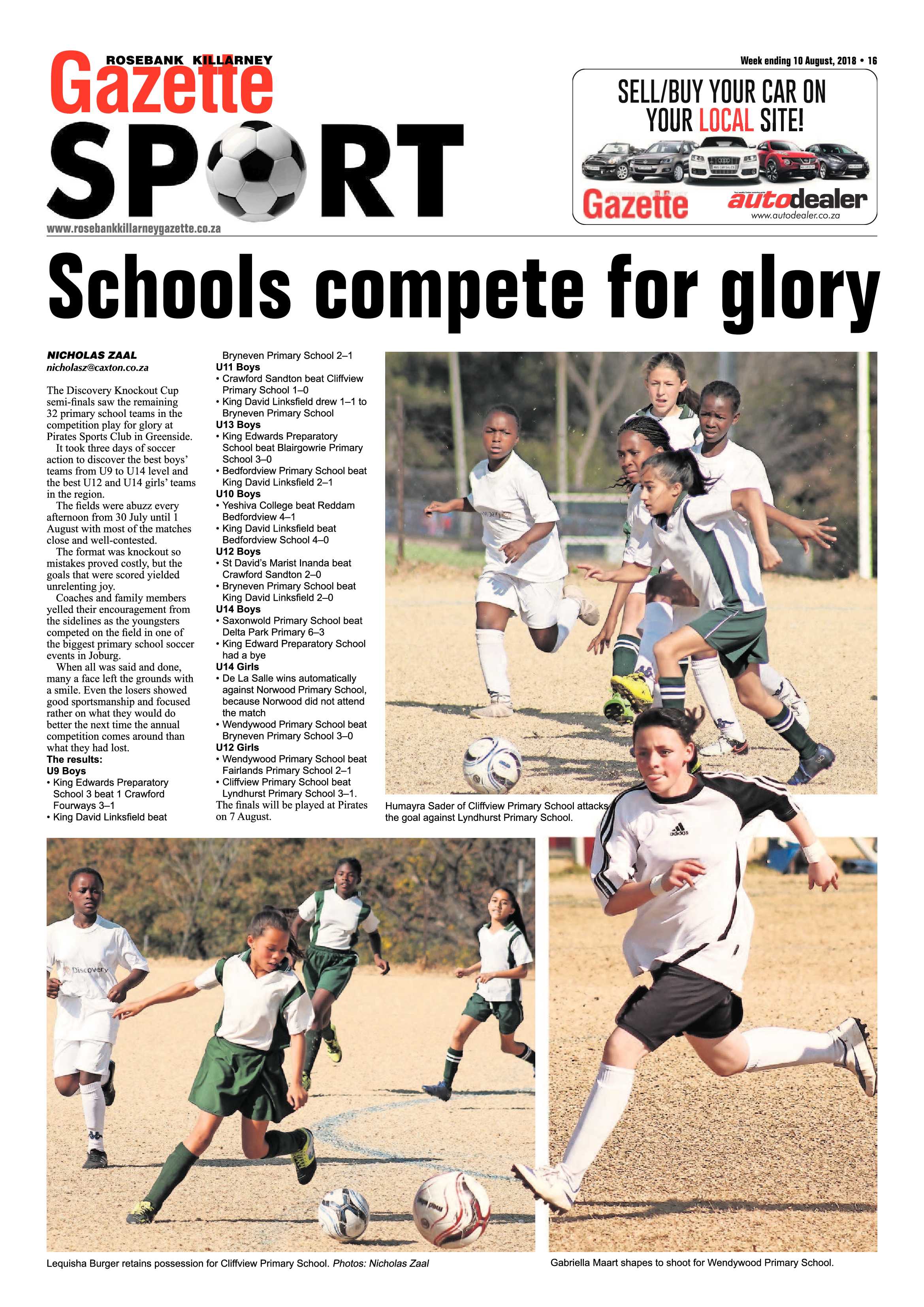 Rosebank Killarney Gazette 10 August 2018 page 16