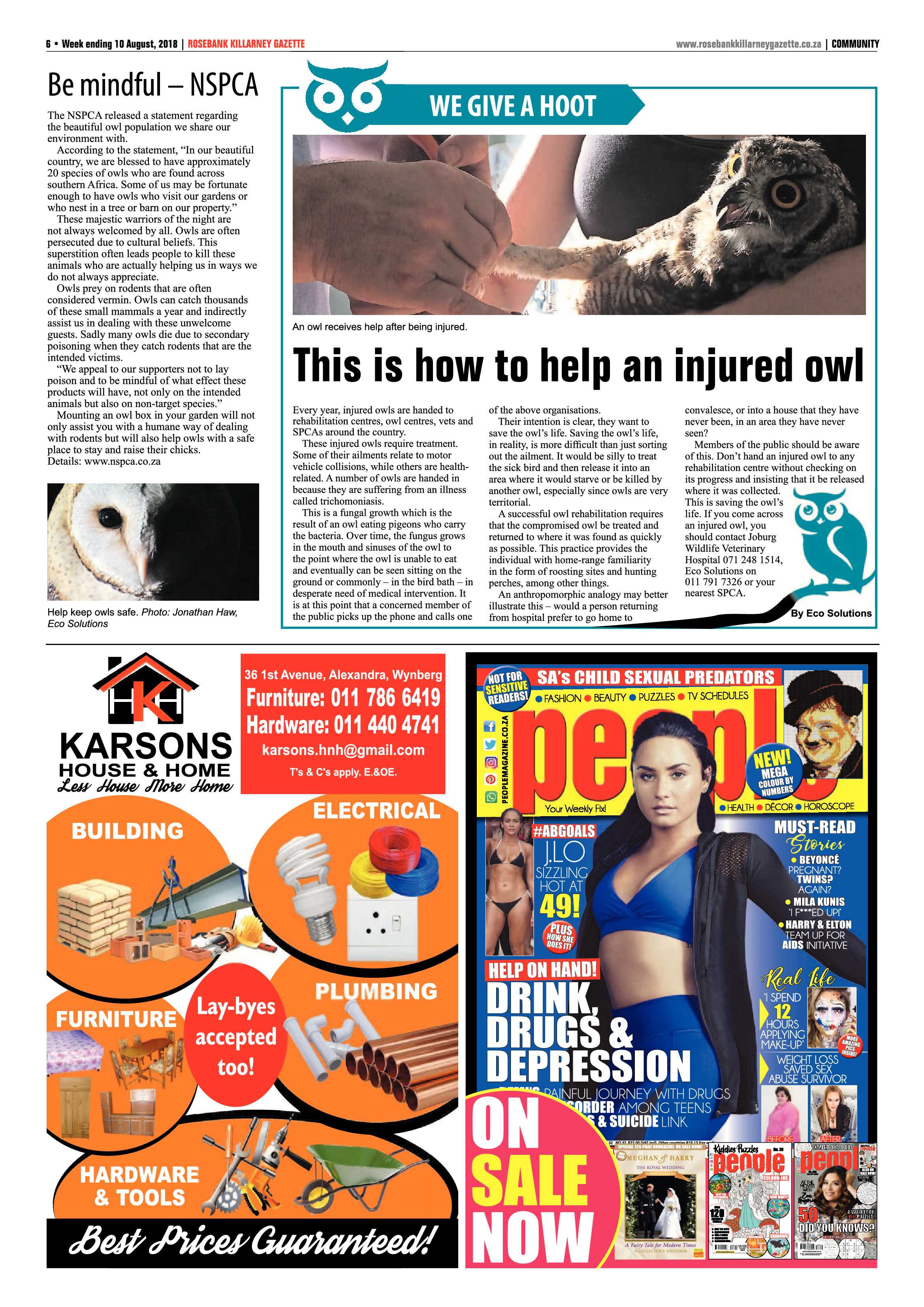 Rosebank Killarney Gazette 10 August 2018 page 6