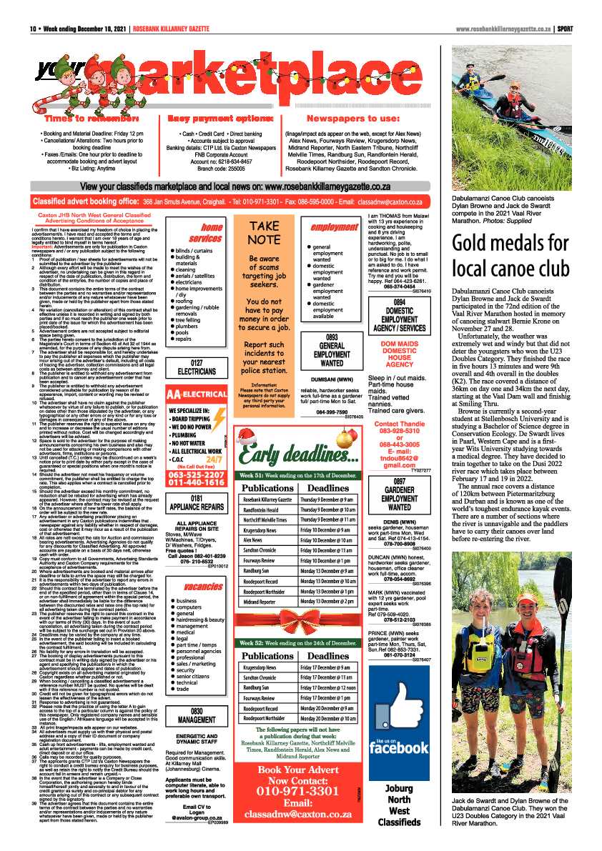 Rosebank Killarney Gazette 10 December 2021 page 10