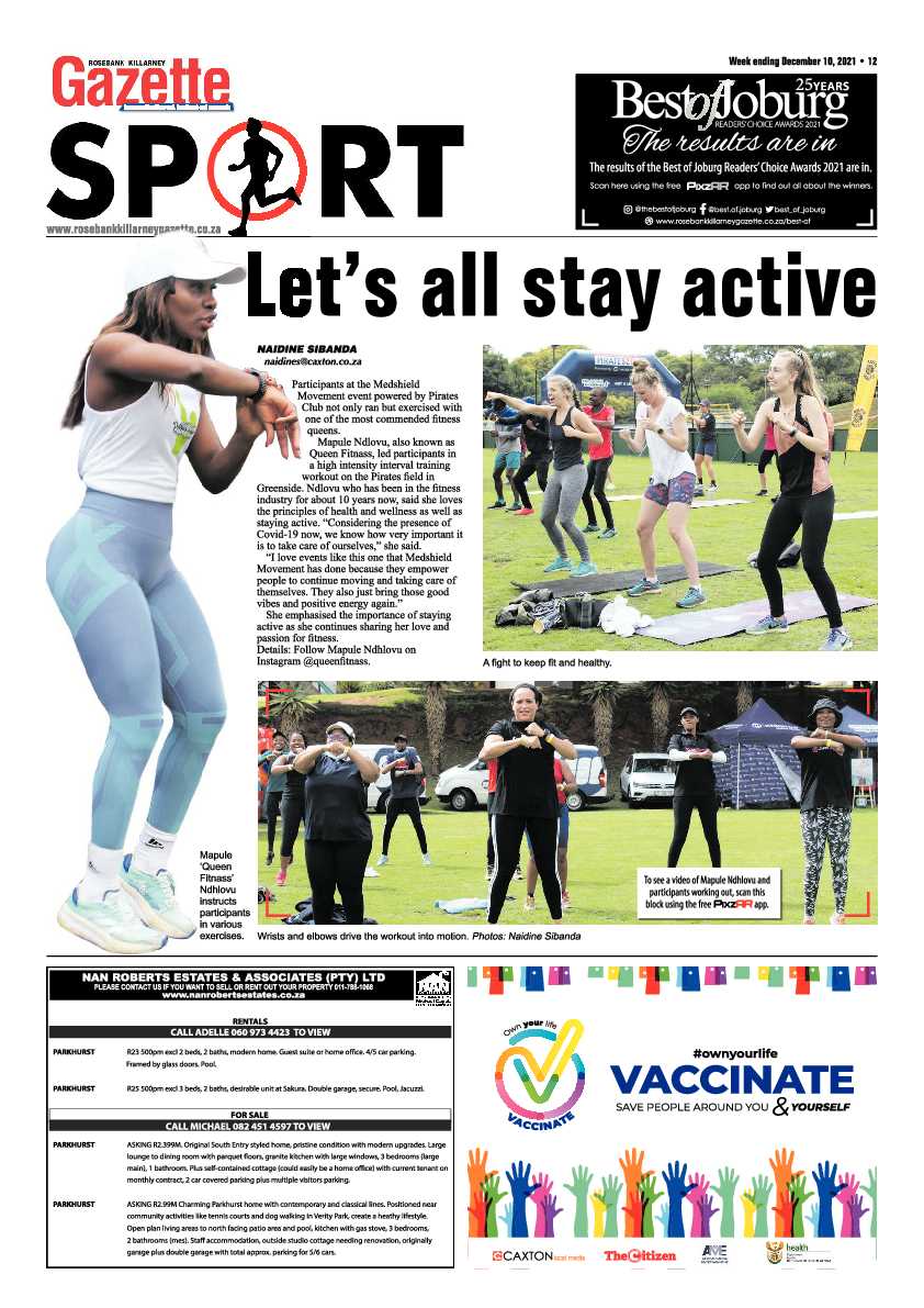 Rosebank Killarney Gazette 10 December 2021 page 12