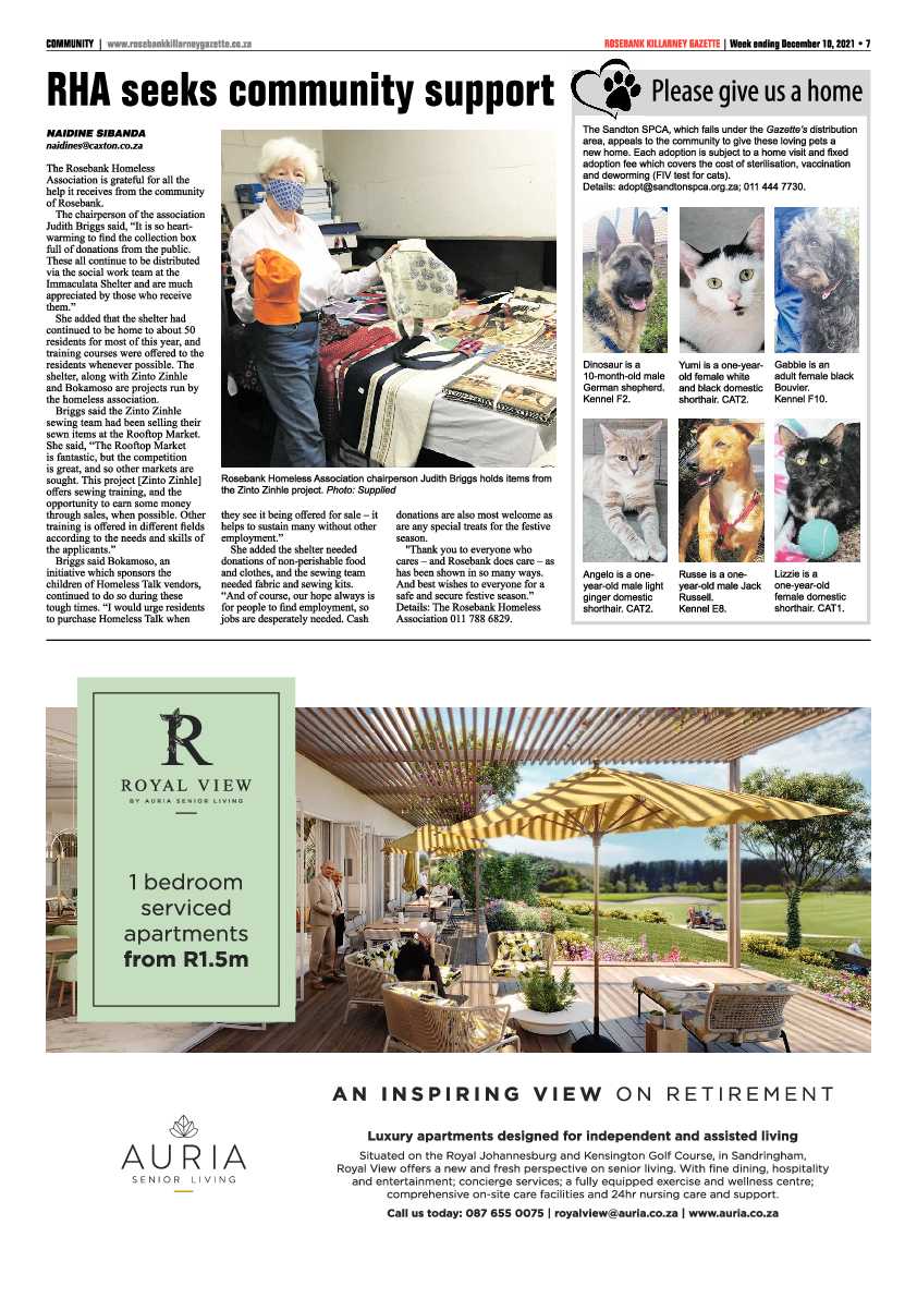 Rosebank Killarney Gazette 10 December 2021 page 7