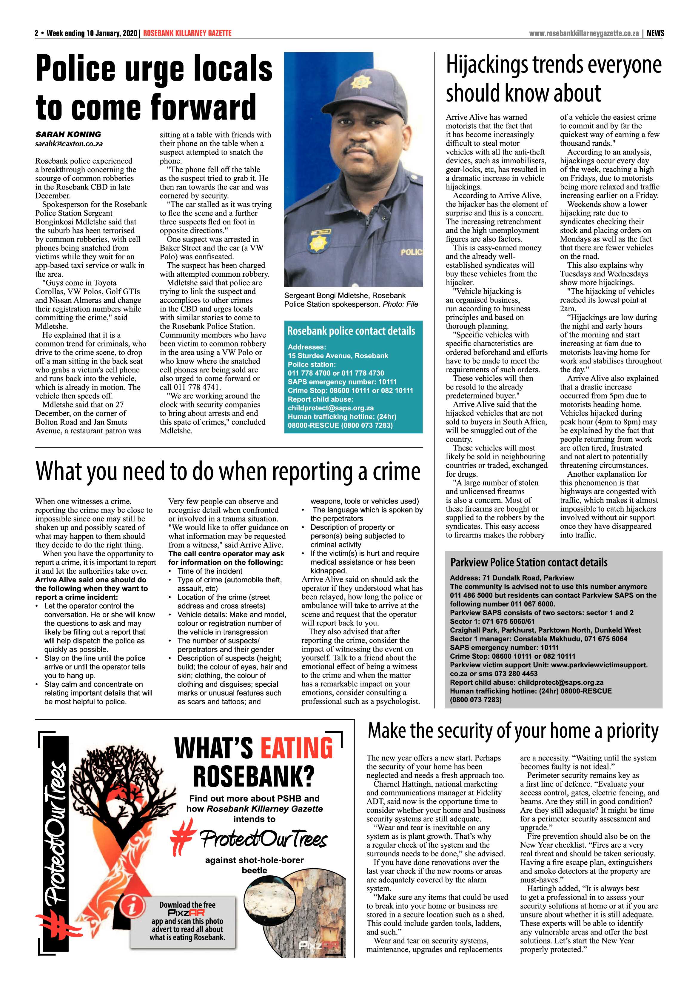Rosebank Killarney Gazette 10 January 2020 page 2