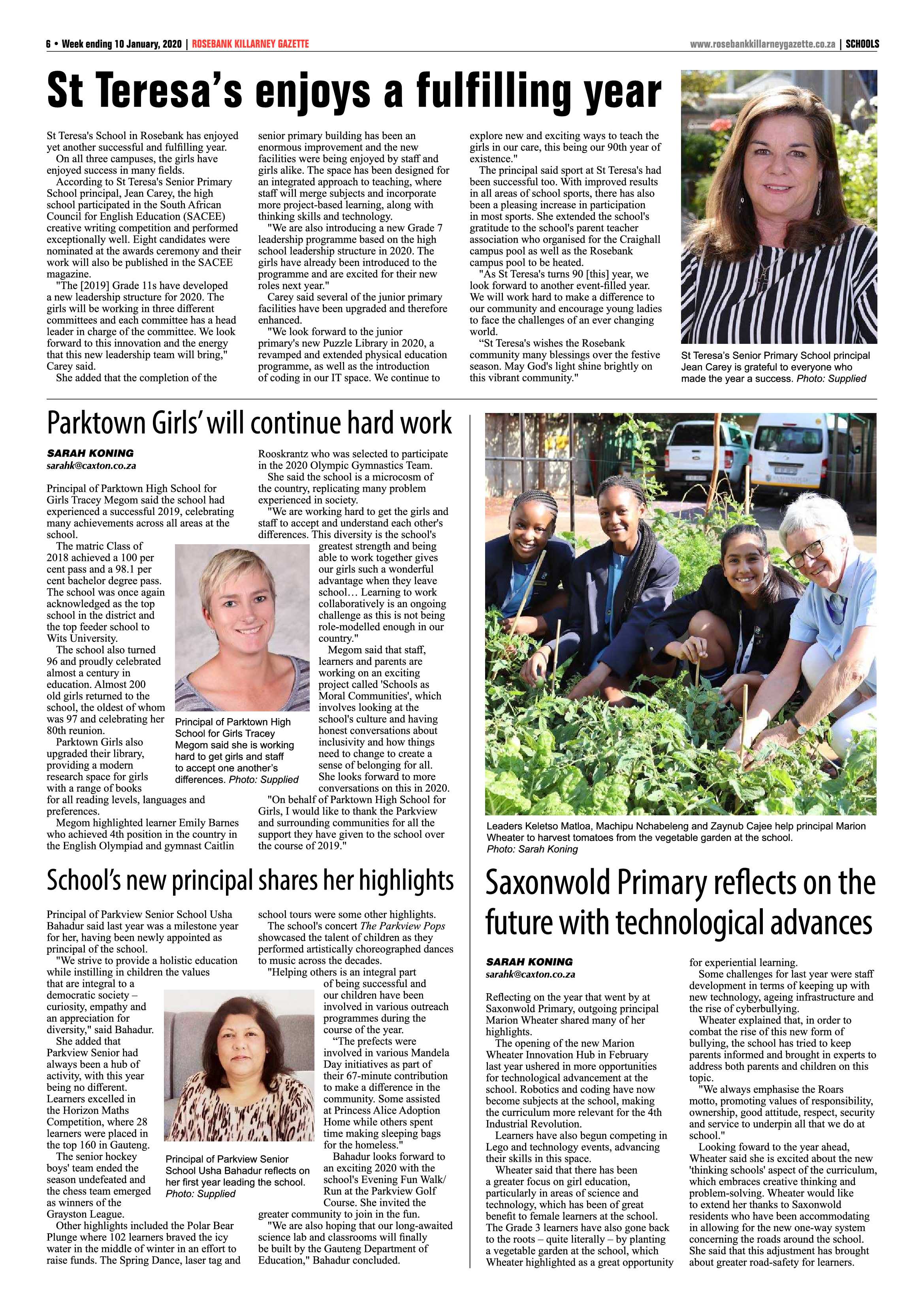 Rosebank Killarney Gazette 10 January 2020 page 6