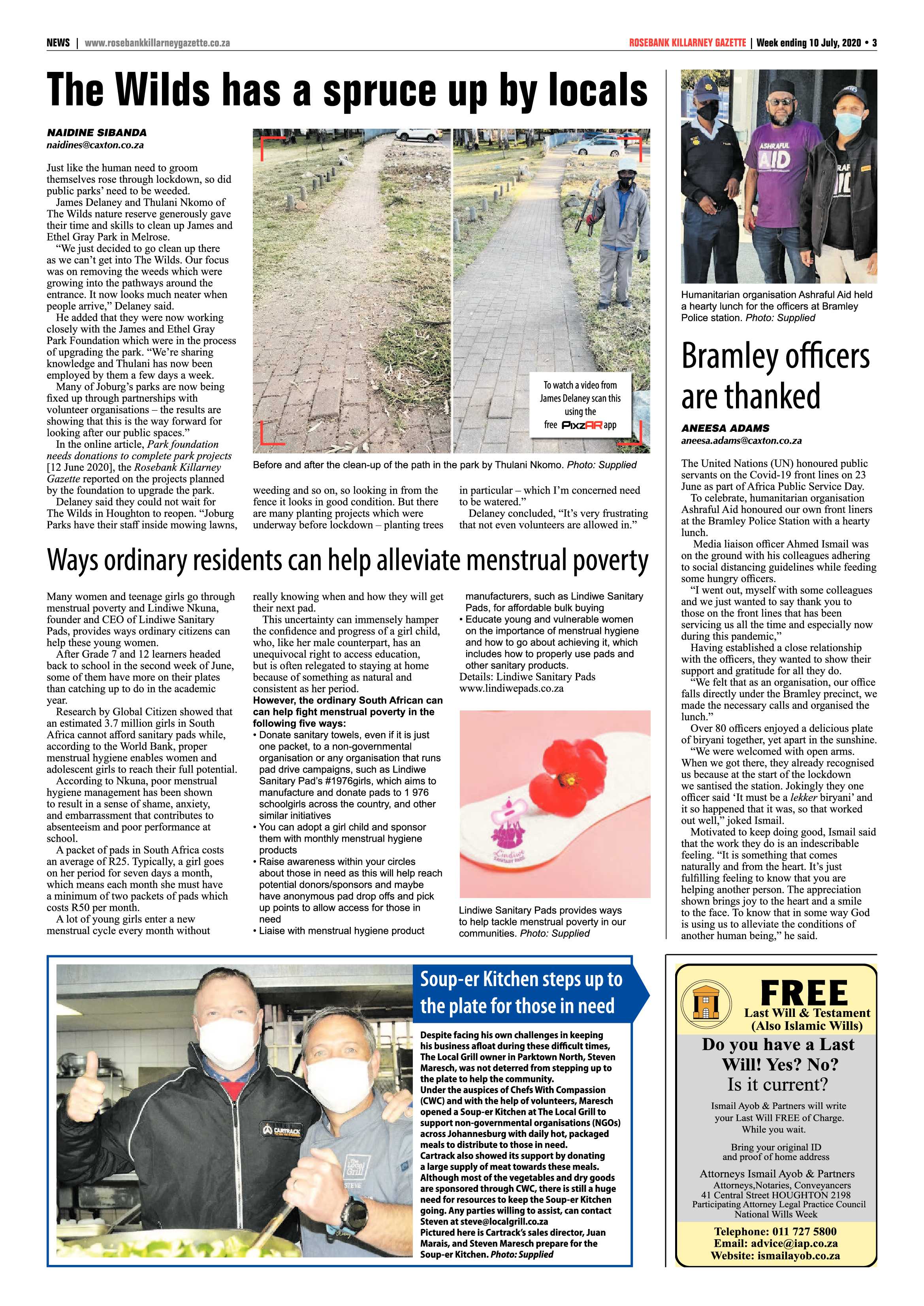 Rosebank Killarney Gazette 10 July 2020 page 3