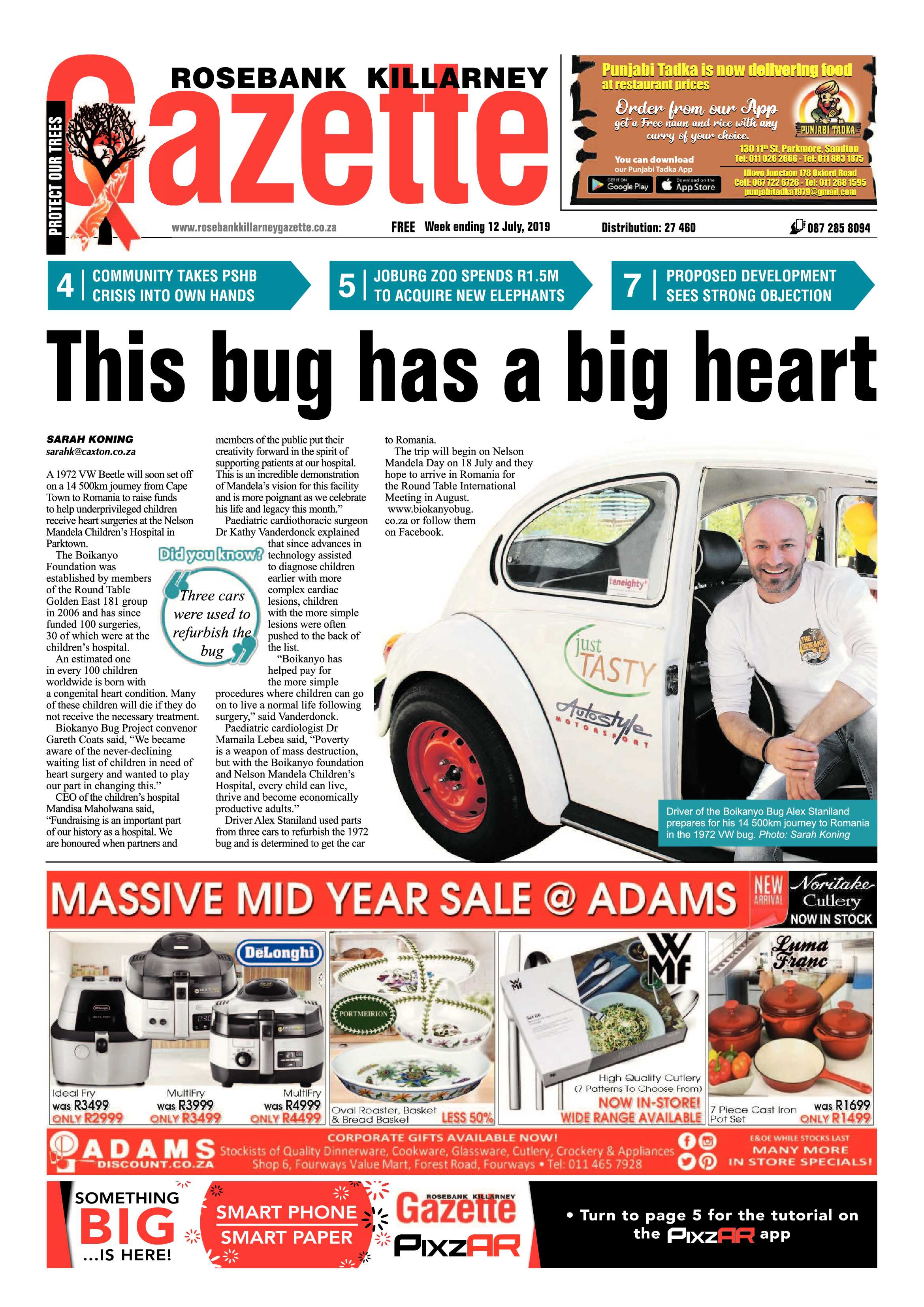 Rosebank Killarney Gazette 10 July, 2019 page 1