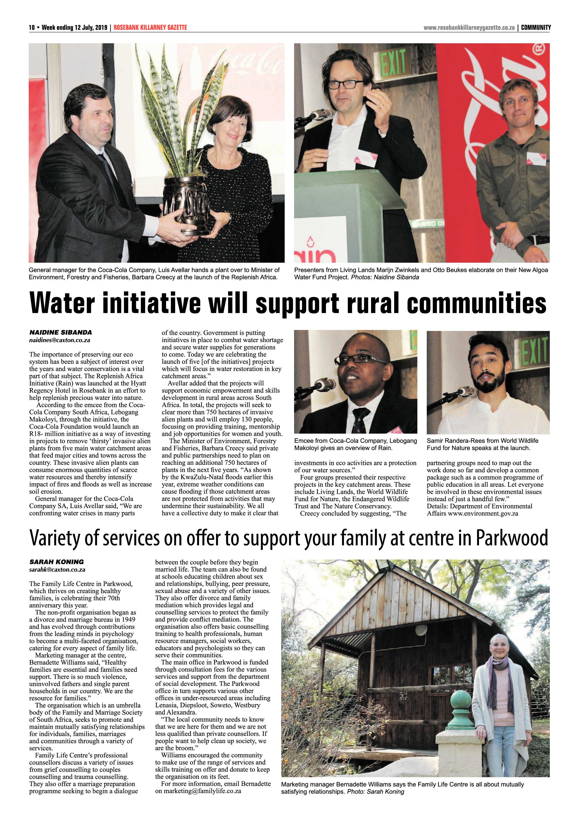 Rosebank Killarney Gazette 10 July, 2019 page 10