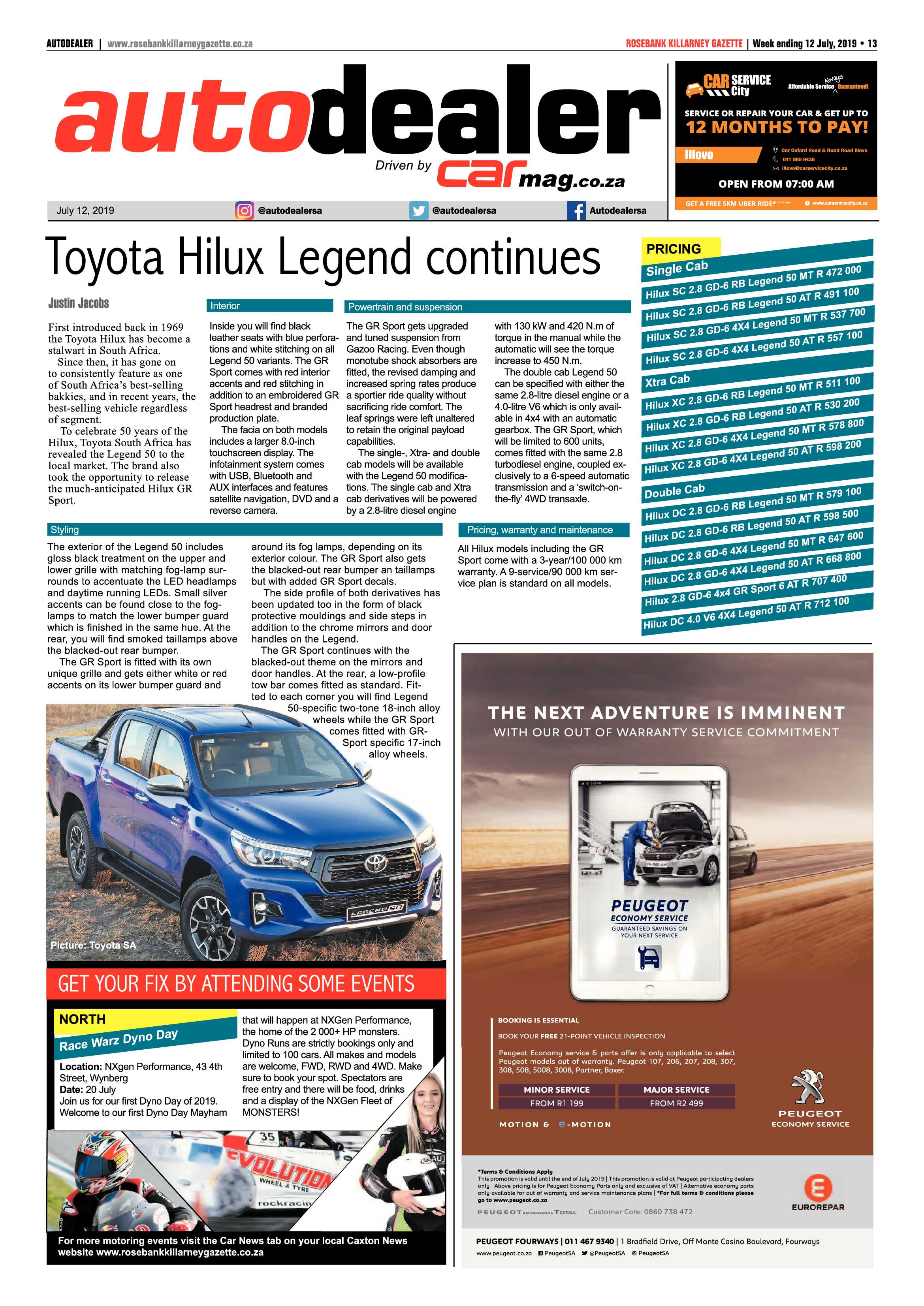 Rosebank Killarney Gazette 10 July, 2019 page 13