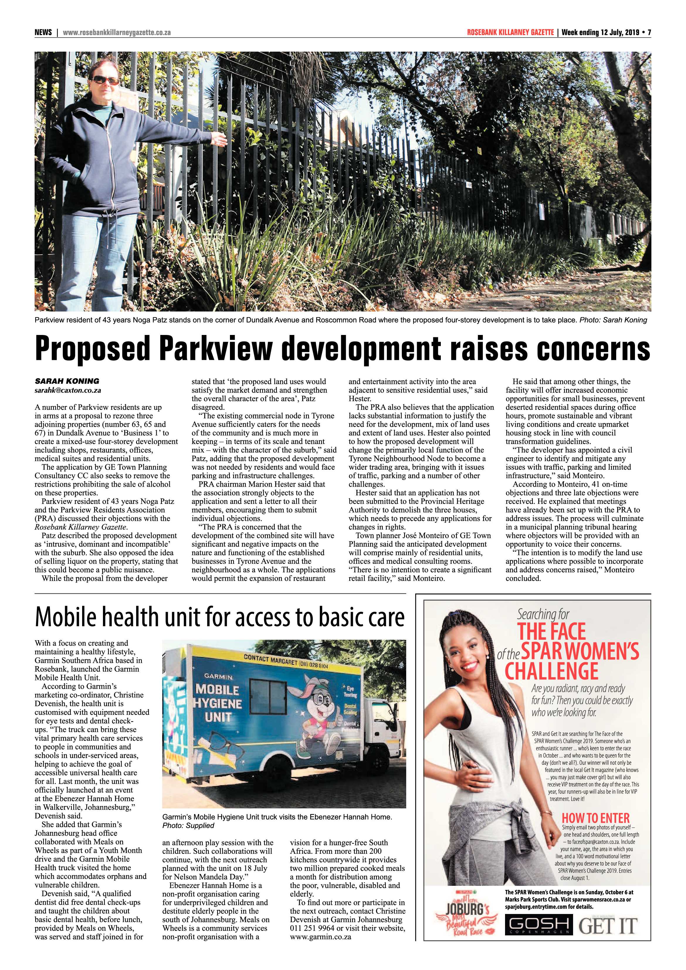 Rosebank Killarney Gazette 10 July, 2019 page 7