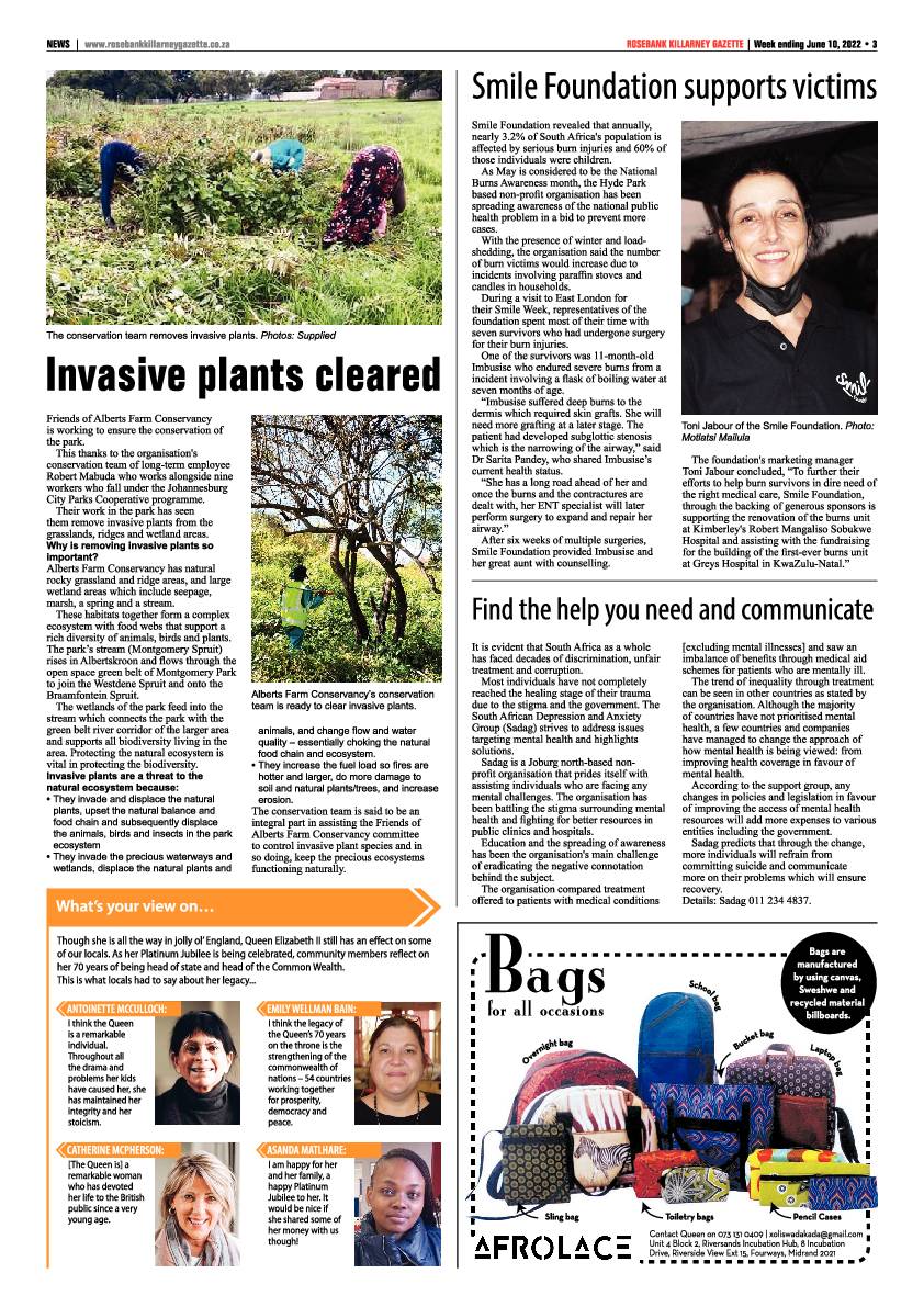 Rosebank Killarney Gazette 10 June 2022 page 3