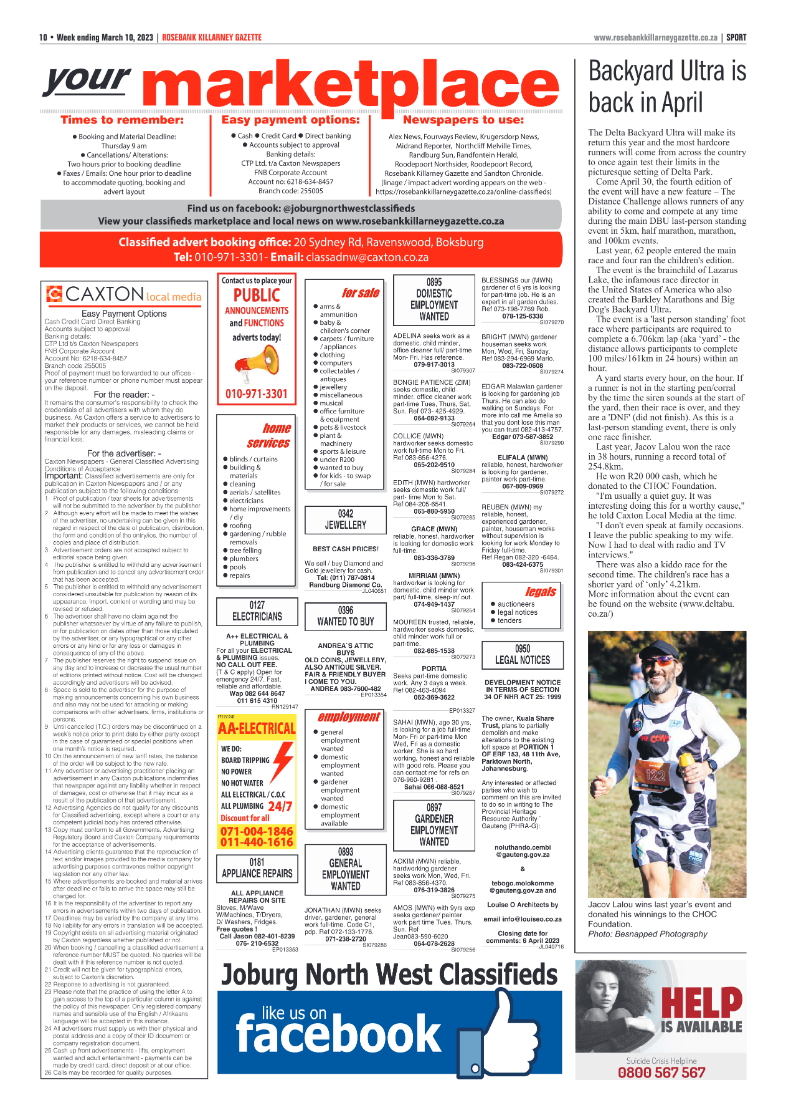 Rosebank Killarney Gazette 10 March 2023 page 10