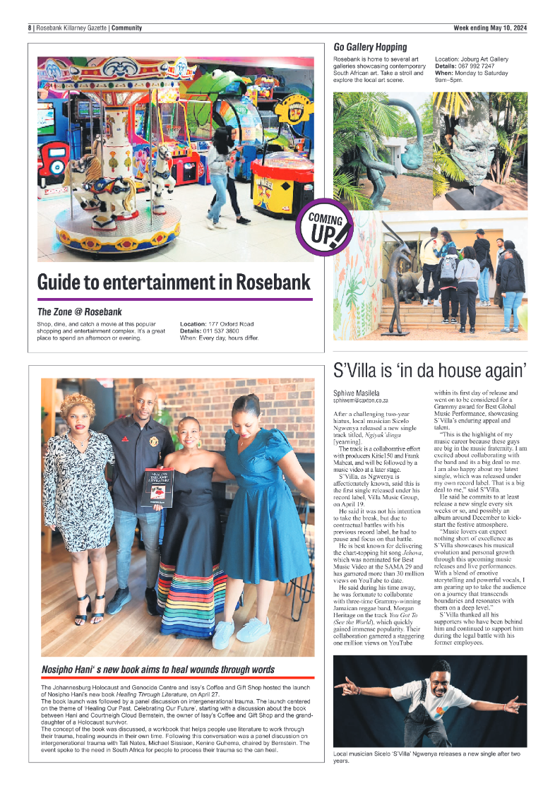 Rosebank Killarney Gazette 10 May 2024 page 8