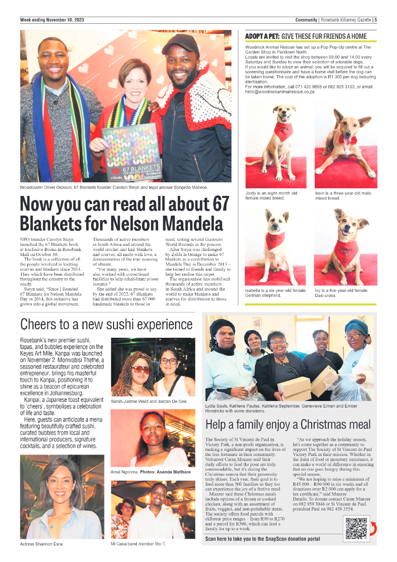 Rosebank Killarney Gazette 10 November 2023 page 5