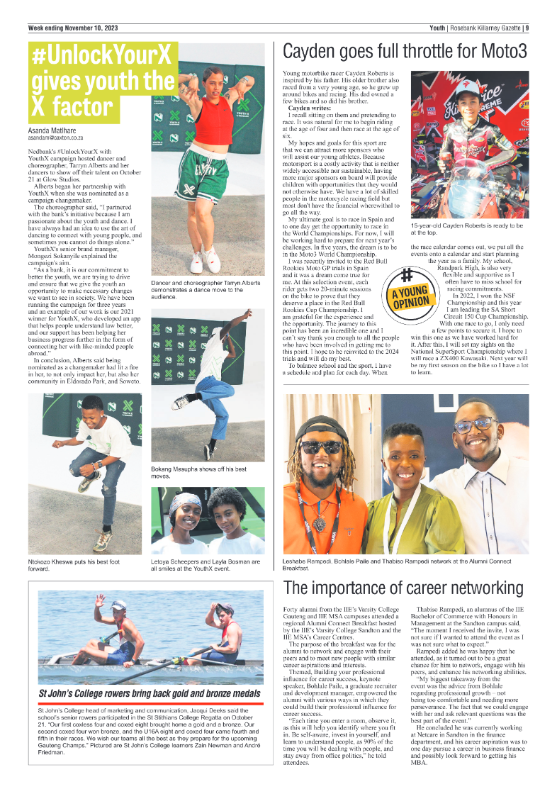 Rosebank Killarney Gazette 10 November 2023 page 9