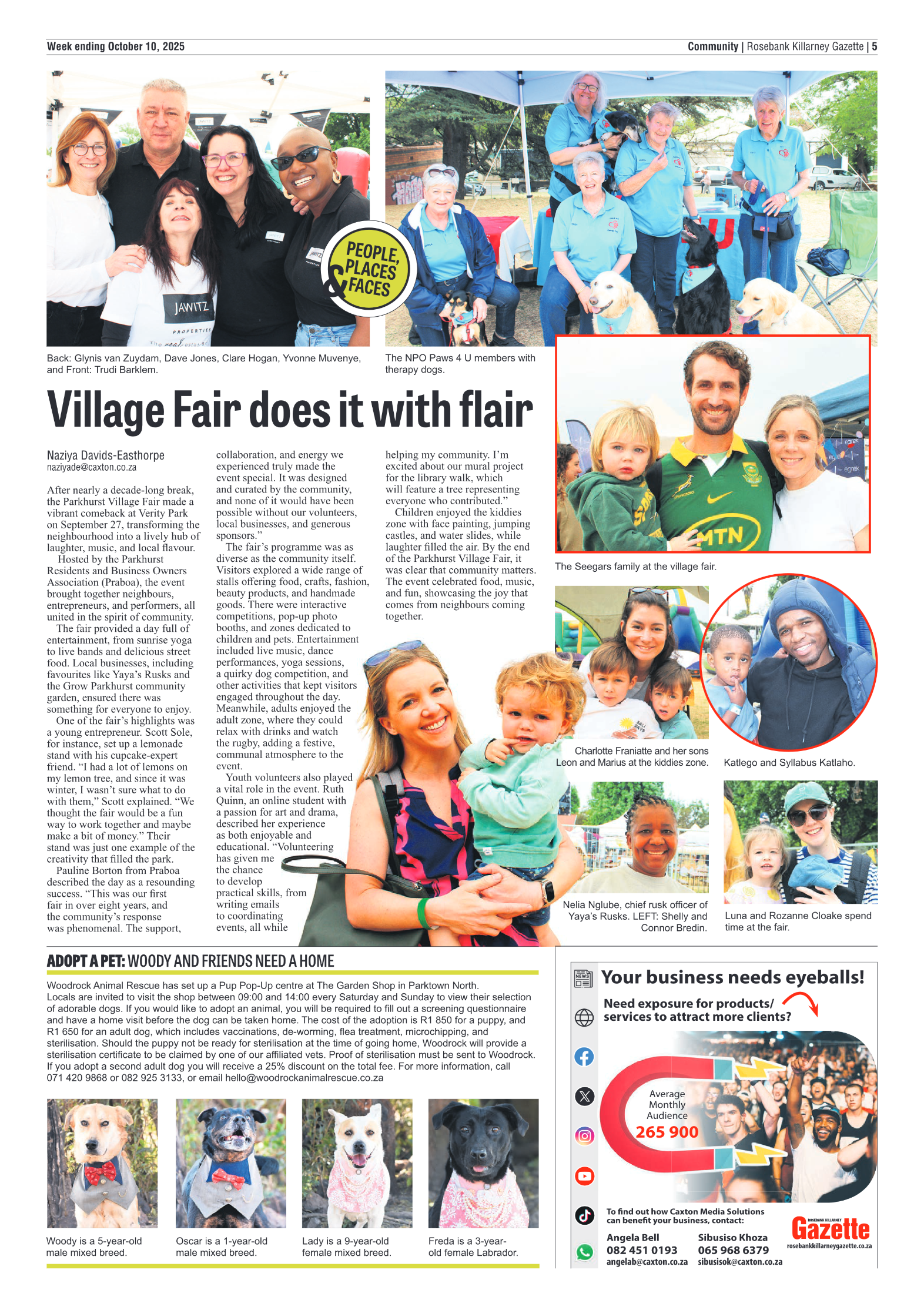 Rosebank Killarney Gazette 10 October 2025 page 5