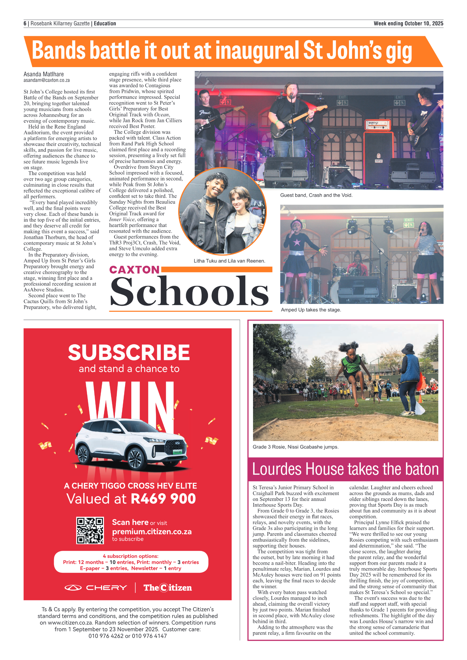 Rosebank Killarney Gazette 10 October 2025 page 6