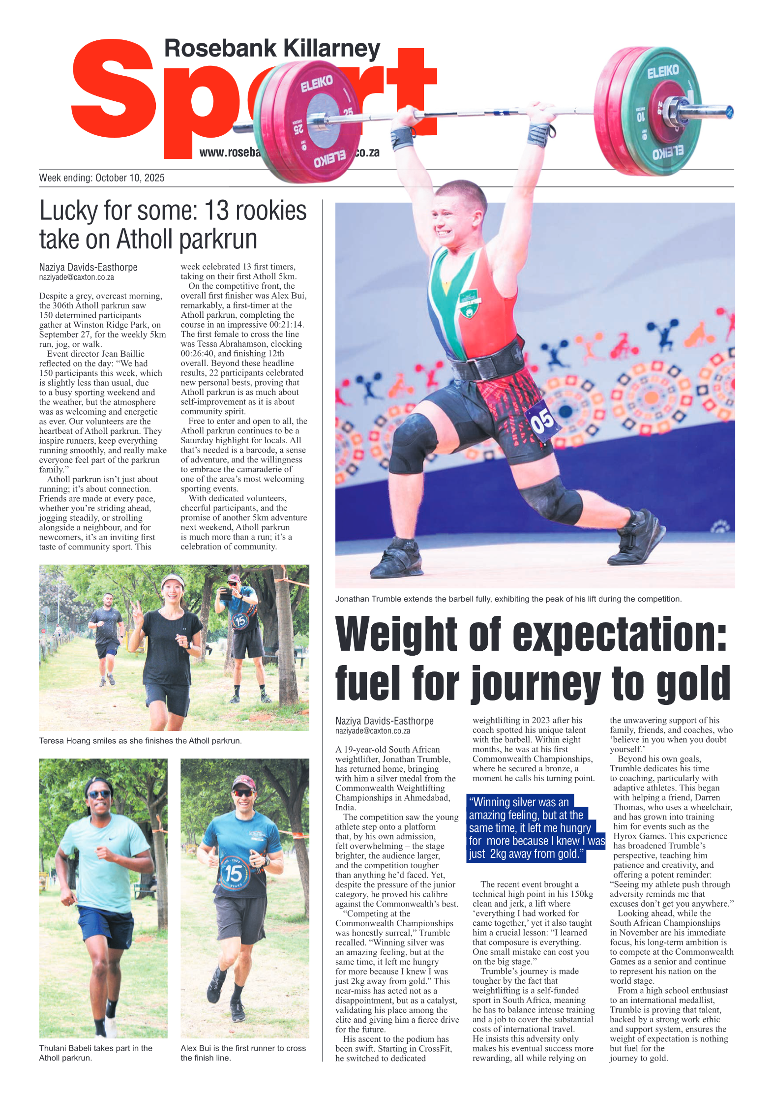 Rosebank Killarney Gazette 10 October 2025 page 8