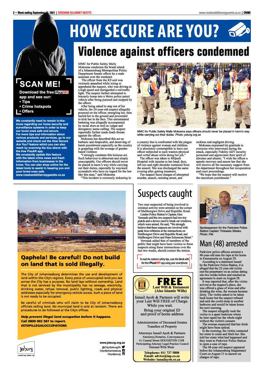 Rosebank Killarney Gazette 10 September 2021 page 2