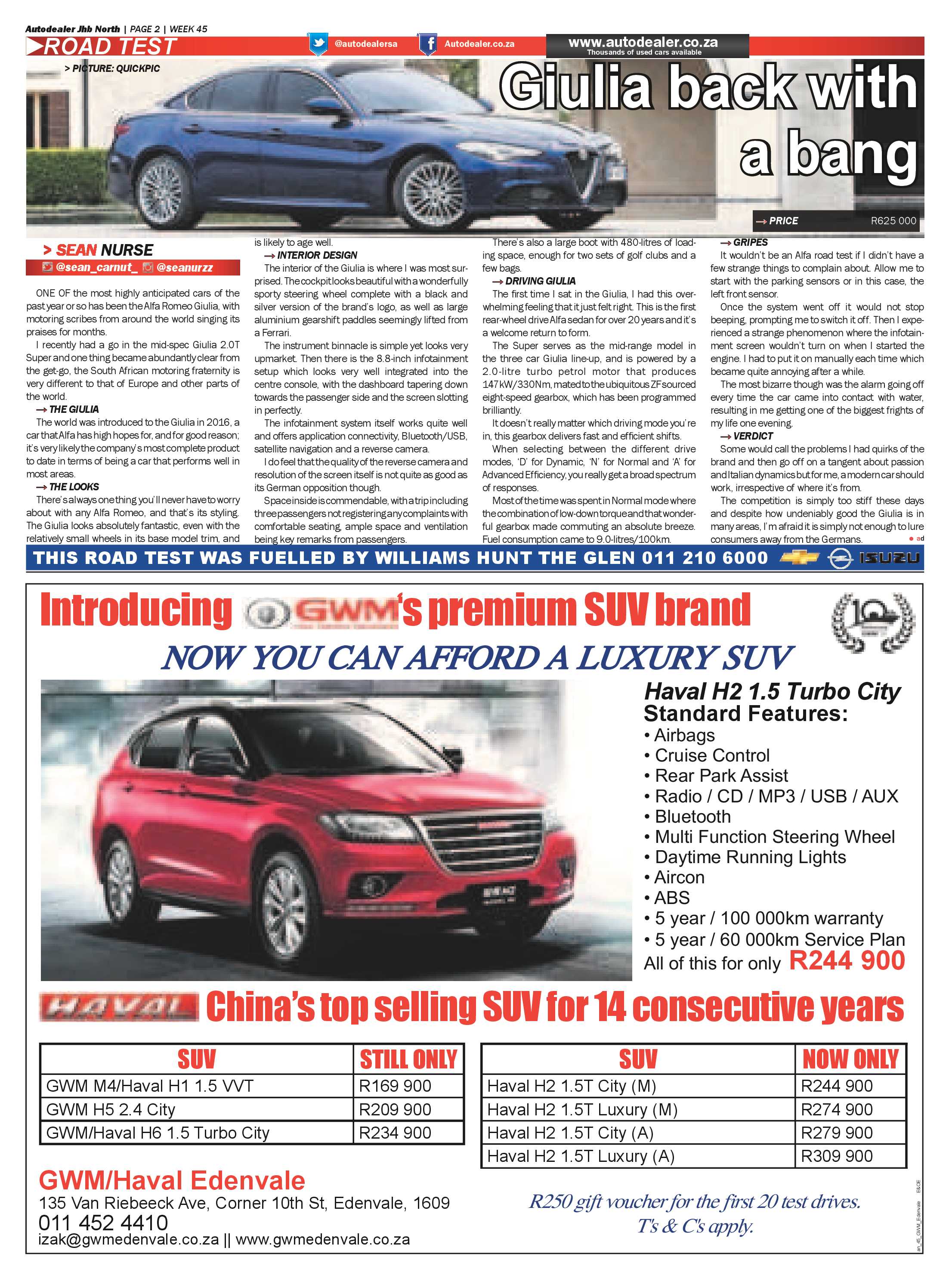 Auto Dealer – 7 November 2017 page 2