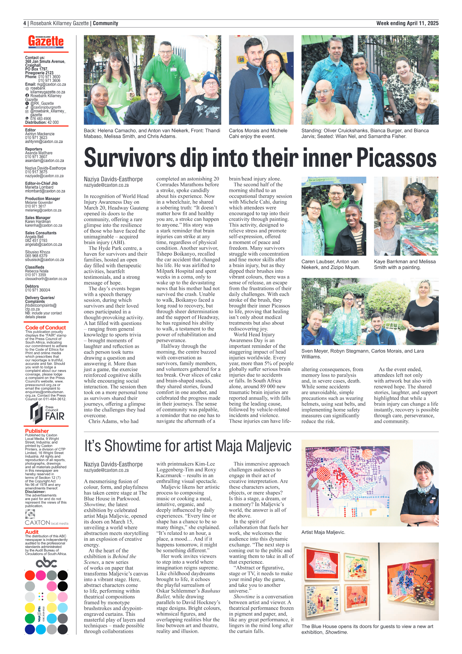 Rosebank Killarney Gazette 11 April 2025 page 4