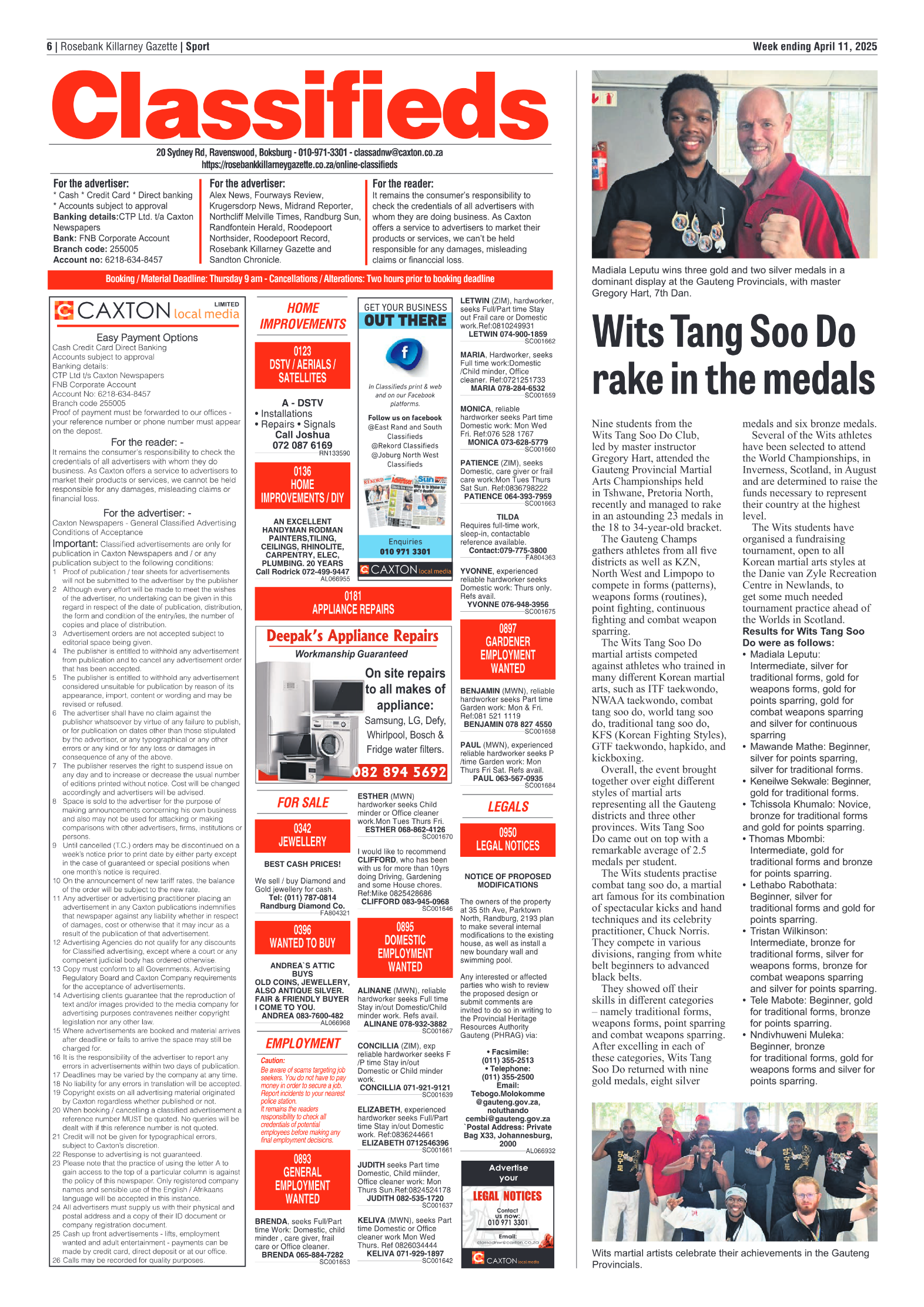 Rosebank Killarney Gazette 11 April 2025 page 6