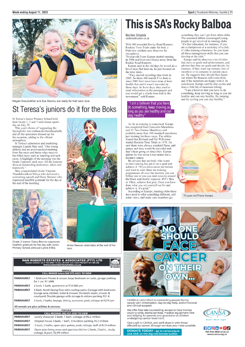 Rosebank Killarney Gazette 11 Aug 2023 page 11