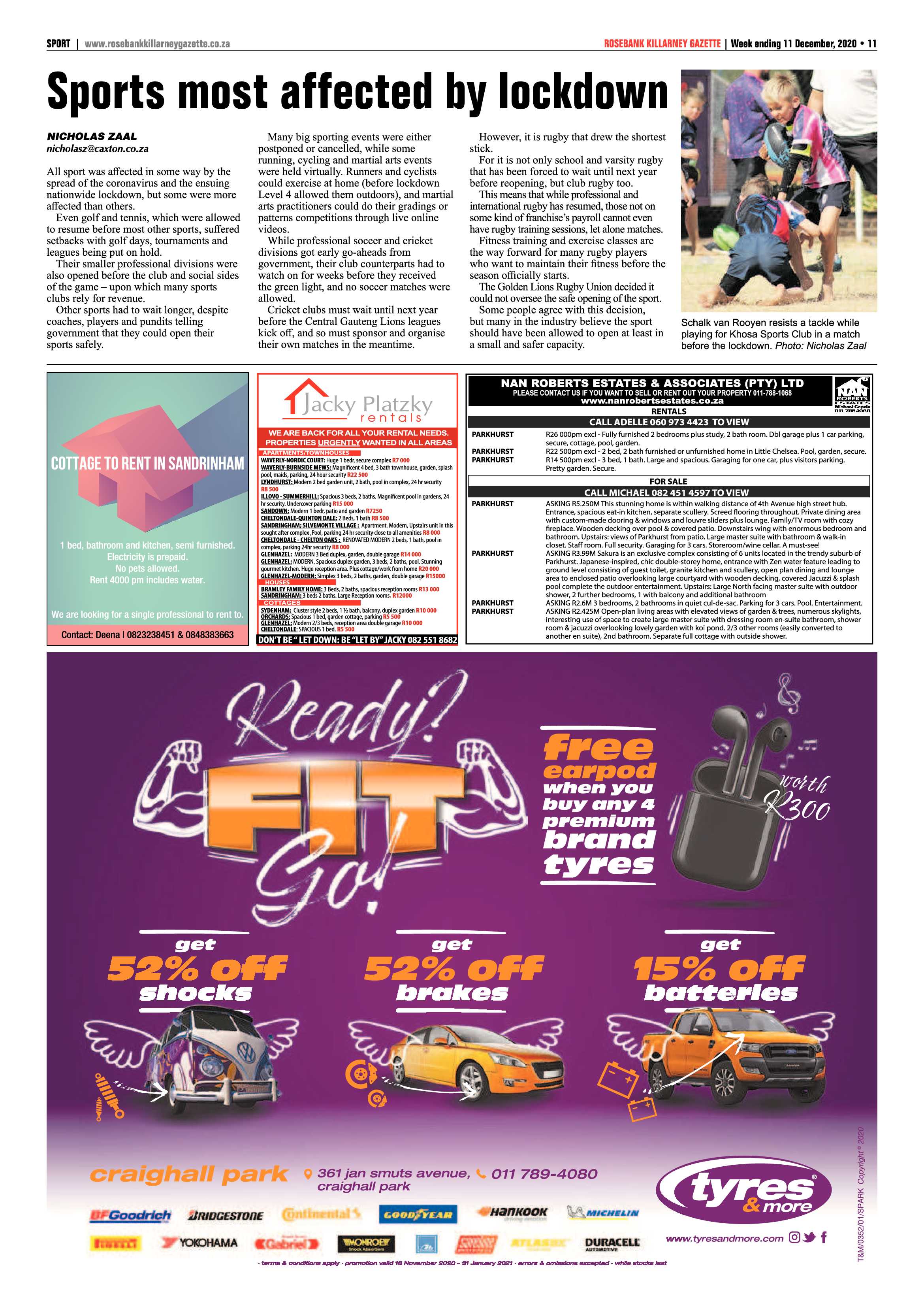 Rosebank Killarney Gazette 11 December 2020 page 11