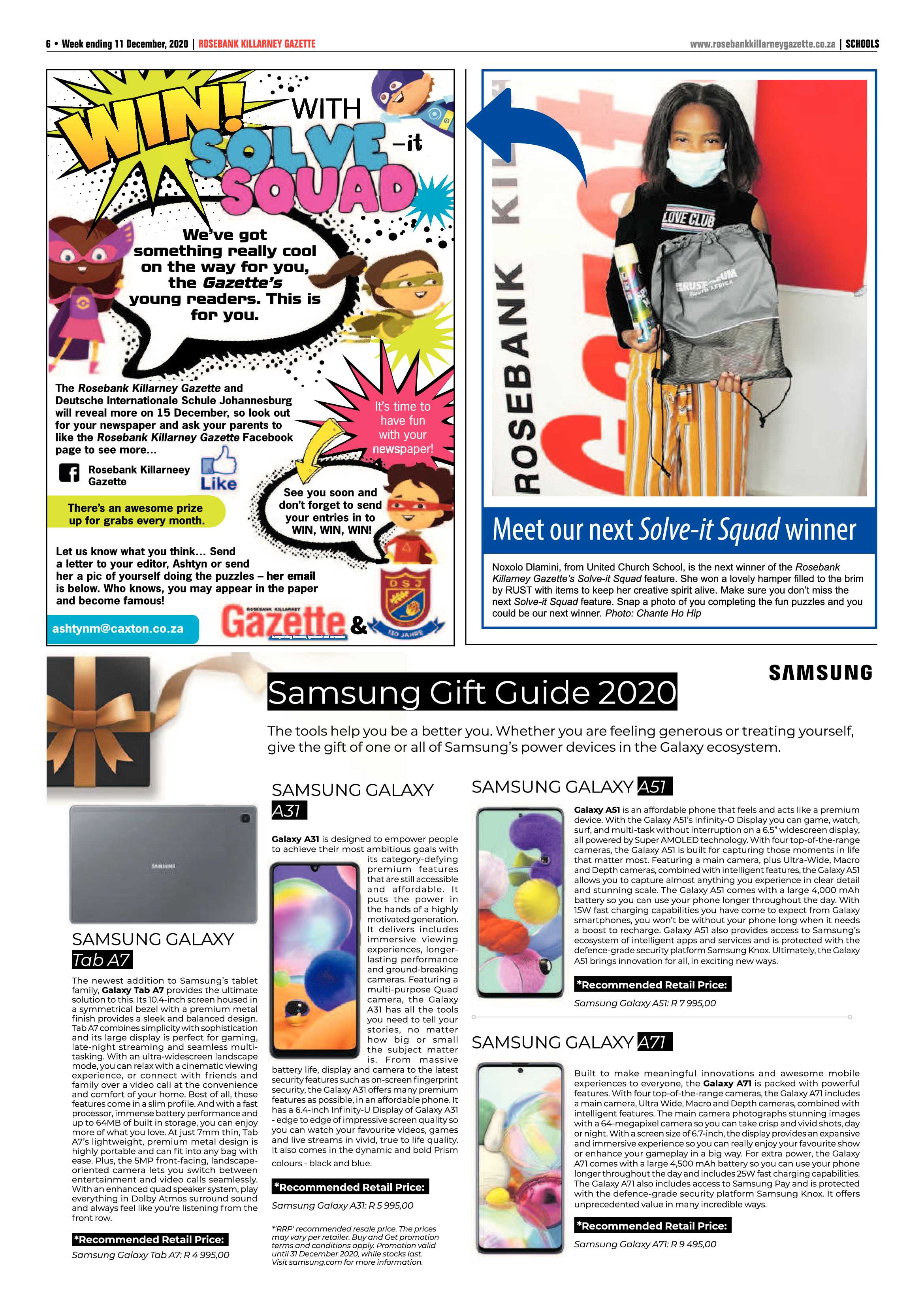 Rosebank Killarney Gazette 11 December 2020 page 6