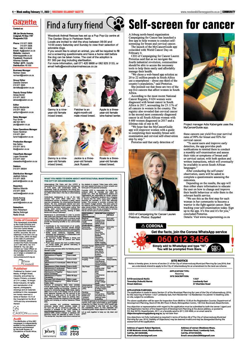 Rosebank Killarney Gazette 11 February 2022 page 4