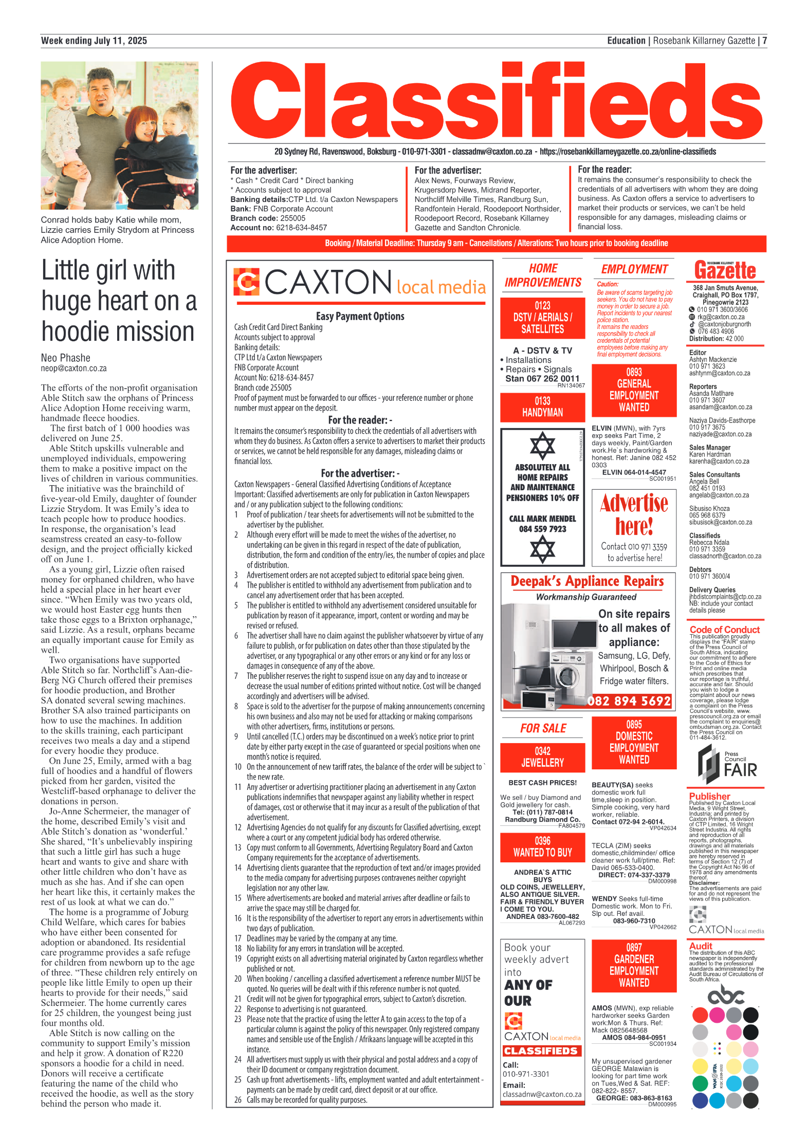 Rosebank Killarney Gazette 11 July 2025 page 7