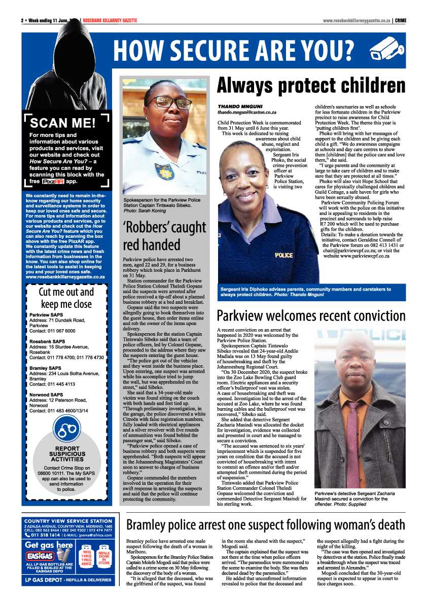 Rosebank Killarney Gazette 11 June 2021 page 2
