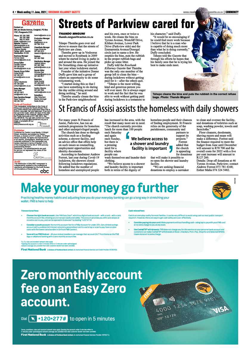 Rosebank Killarney Gazette 11 June 2021 page 4