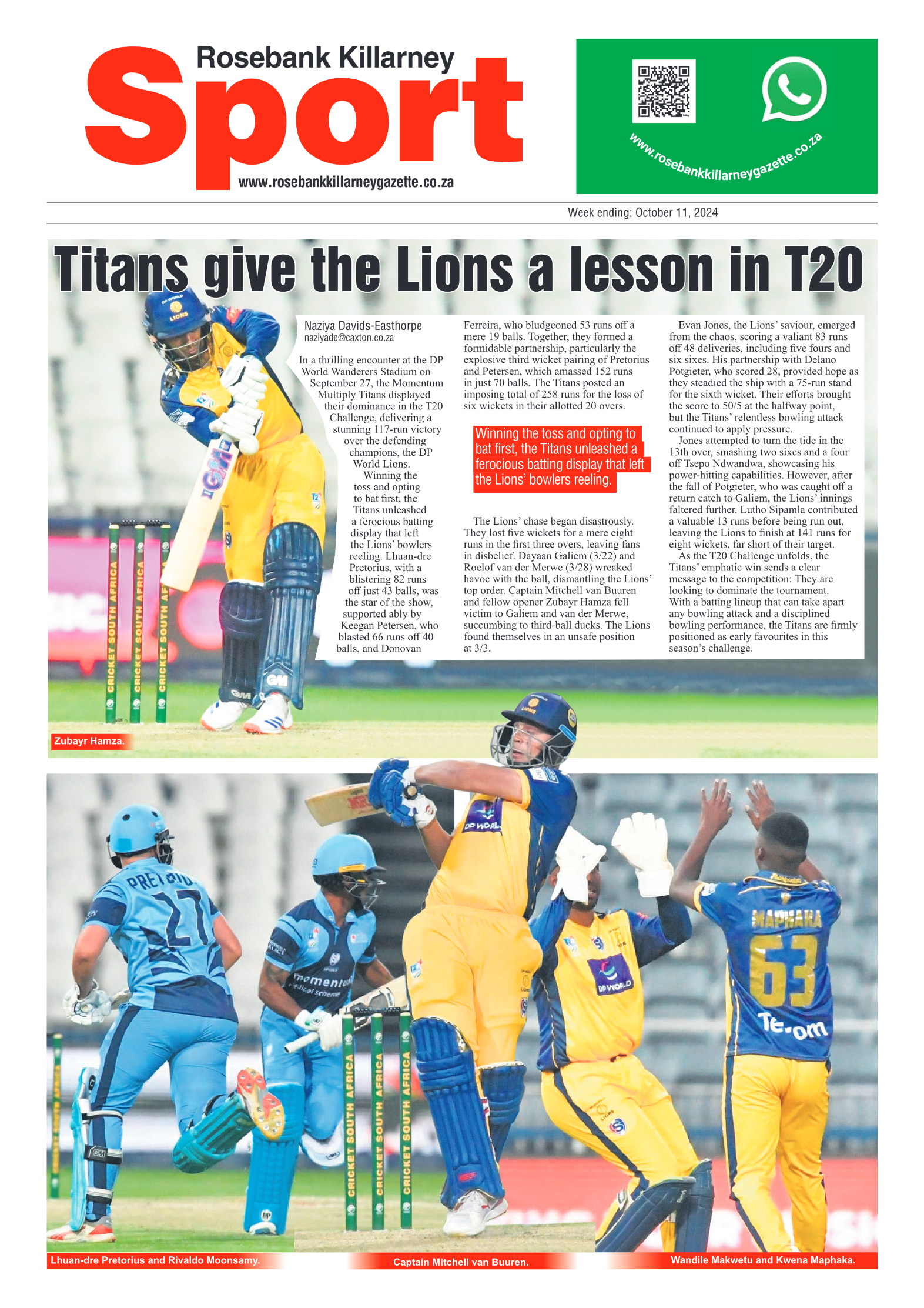 Rosebank Killarney Gazette 11 October 2024 page 12