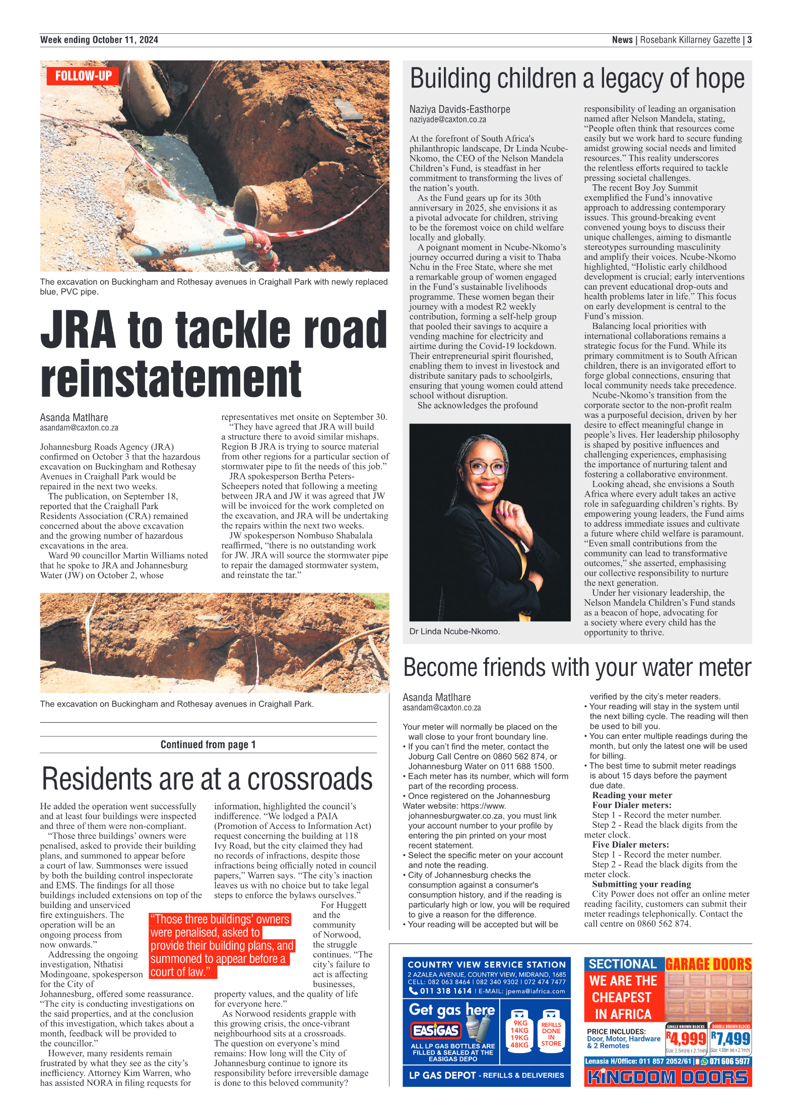 Rosebank Killarney Gazette 11 October 2024 page 3