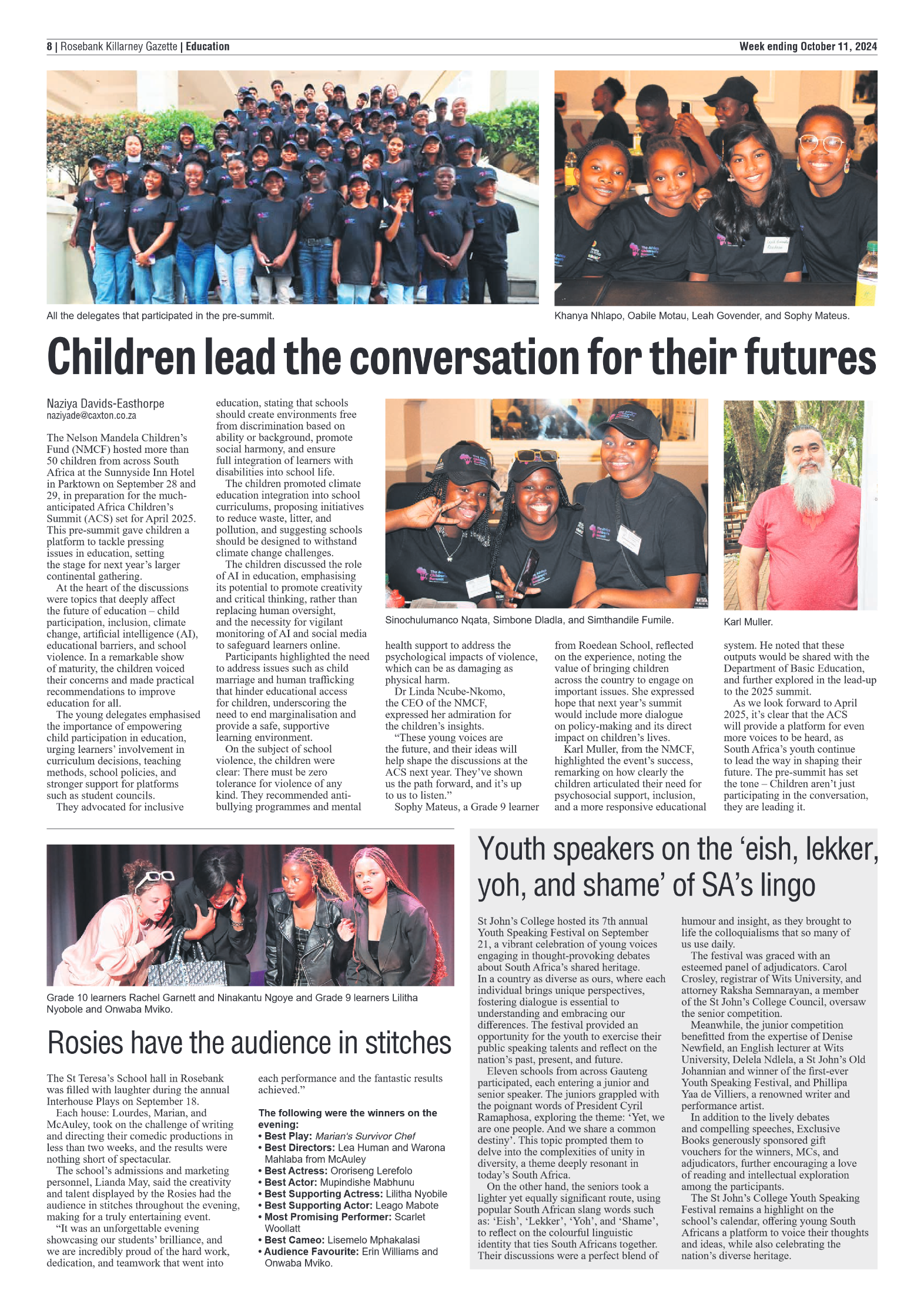 Rosebank Killarney Gazette 11 October 2024 page 8