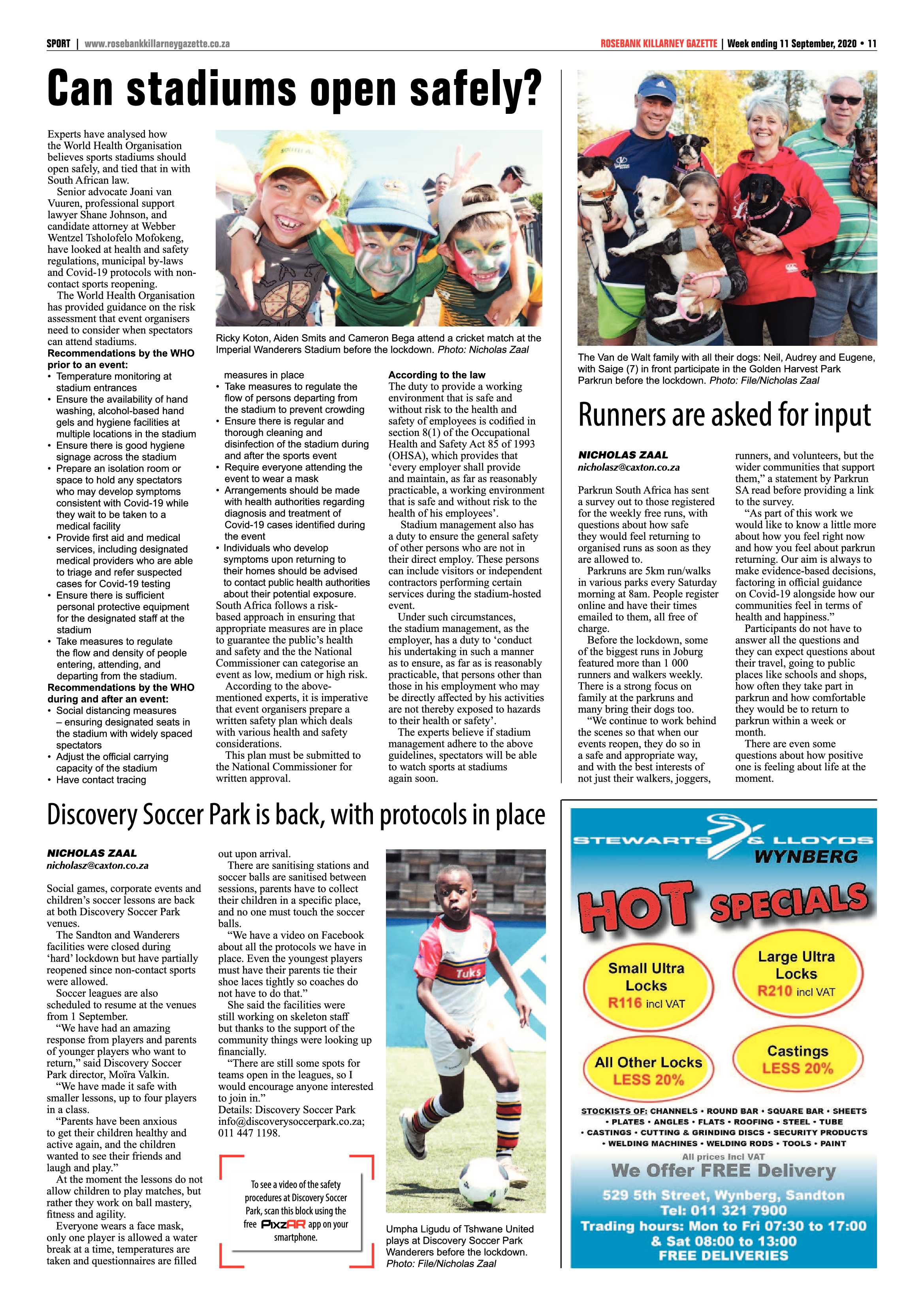 Rosebank Killarney Gazette 11 September 2020 page 11
