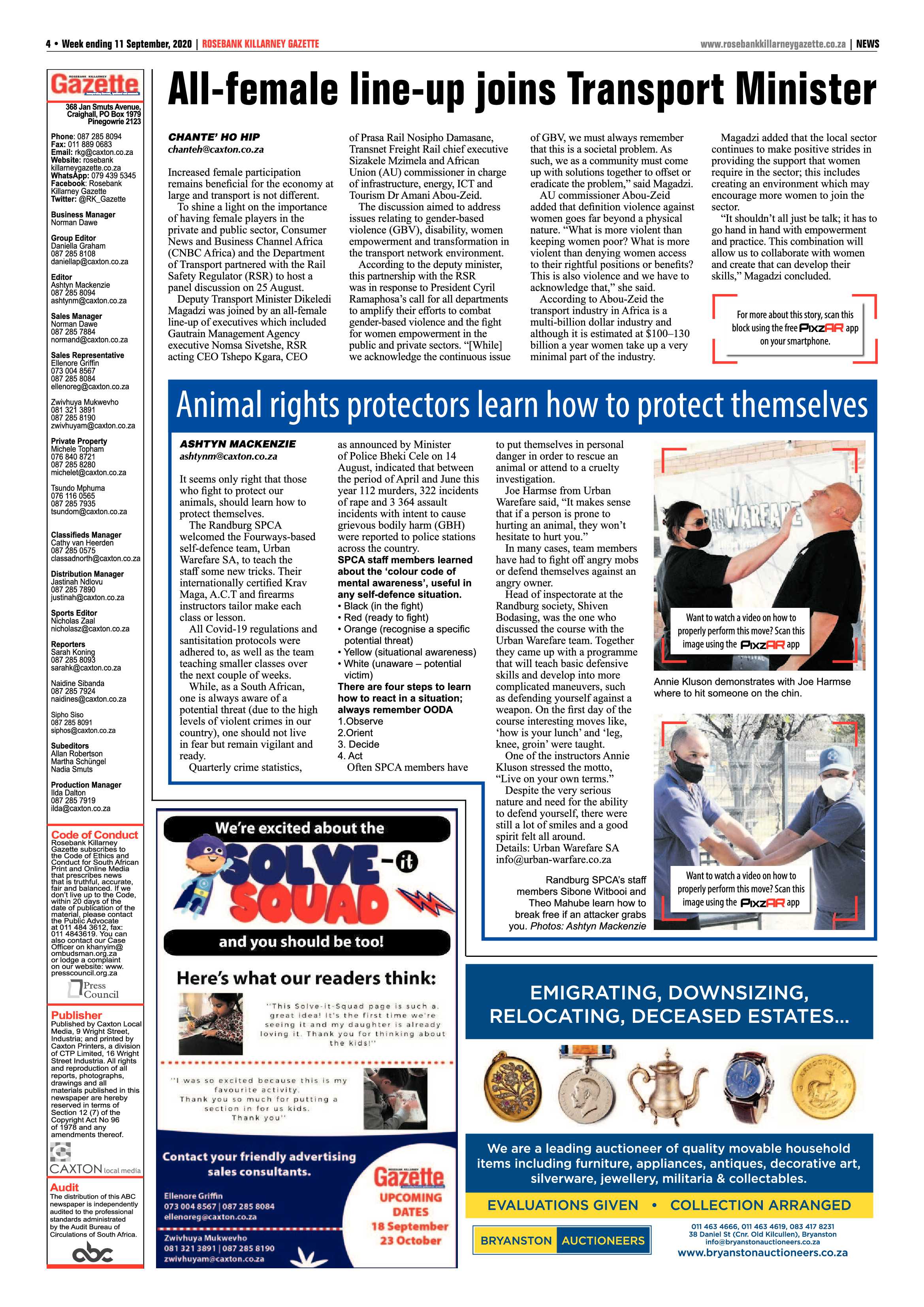 Rosebank Killarney Gazette 11 September 2020 page 4