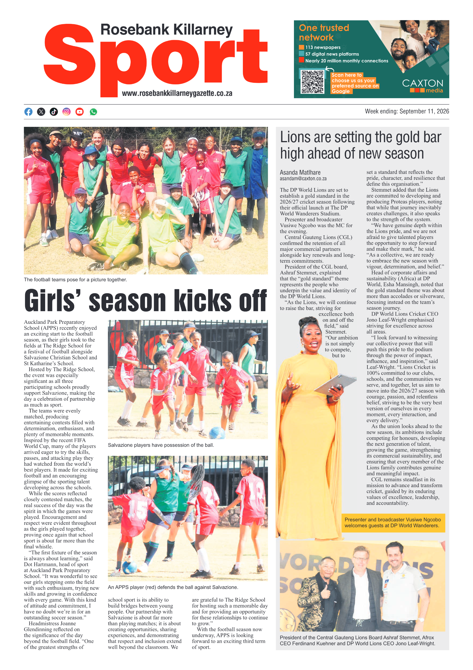 Rosebank Killarney Gazette 11 September 2026 page 8