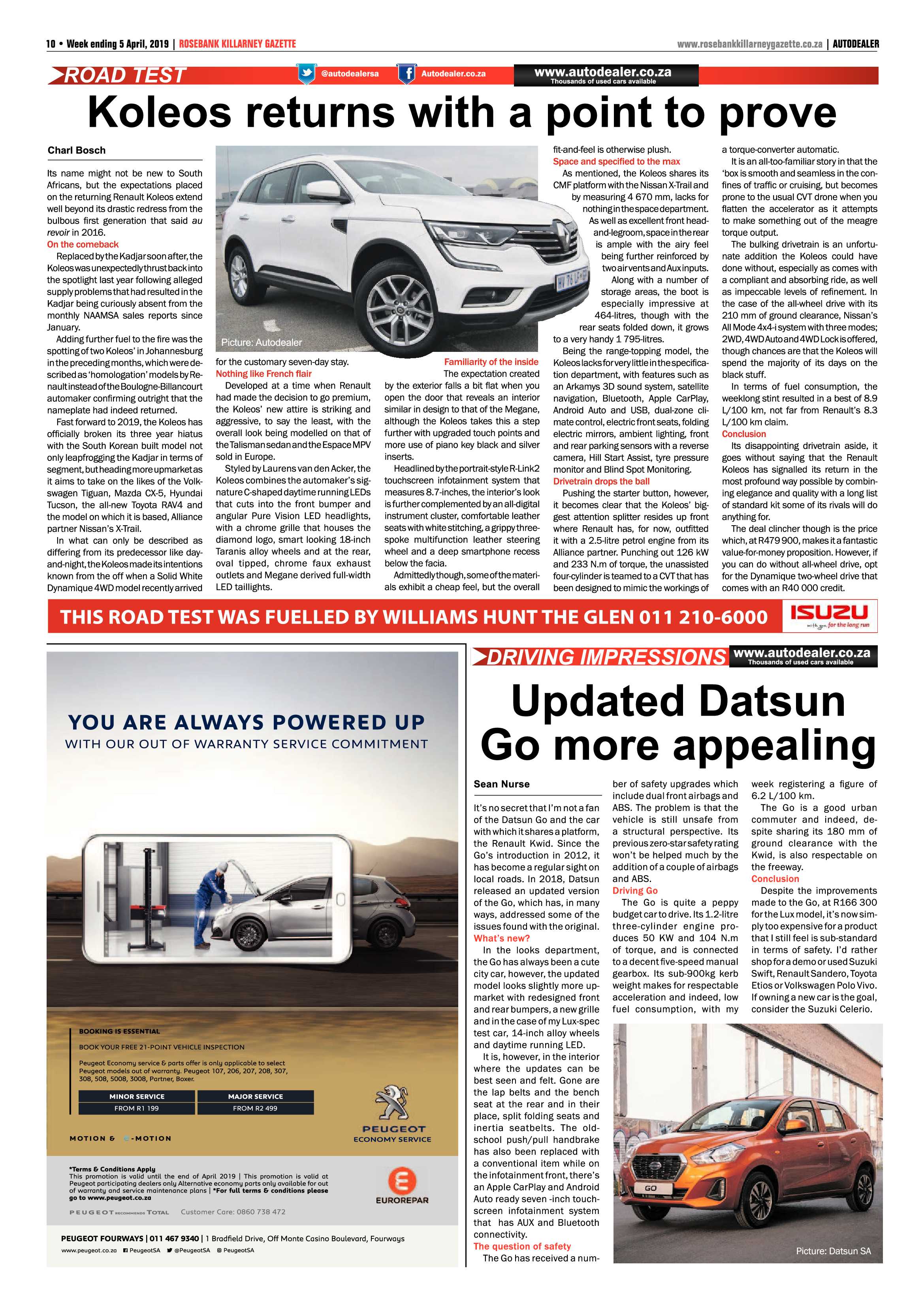 Rosebank Killarney Gazette 12 April, 2019 page 10