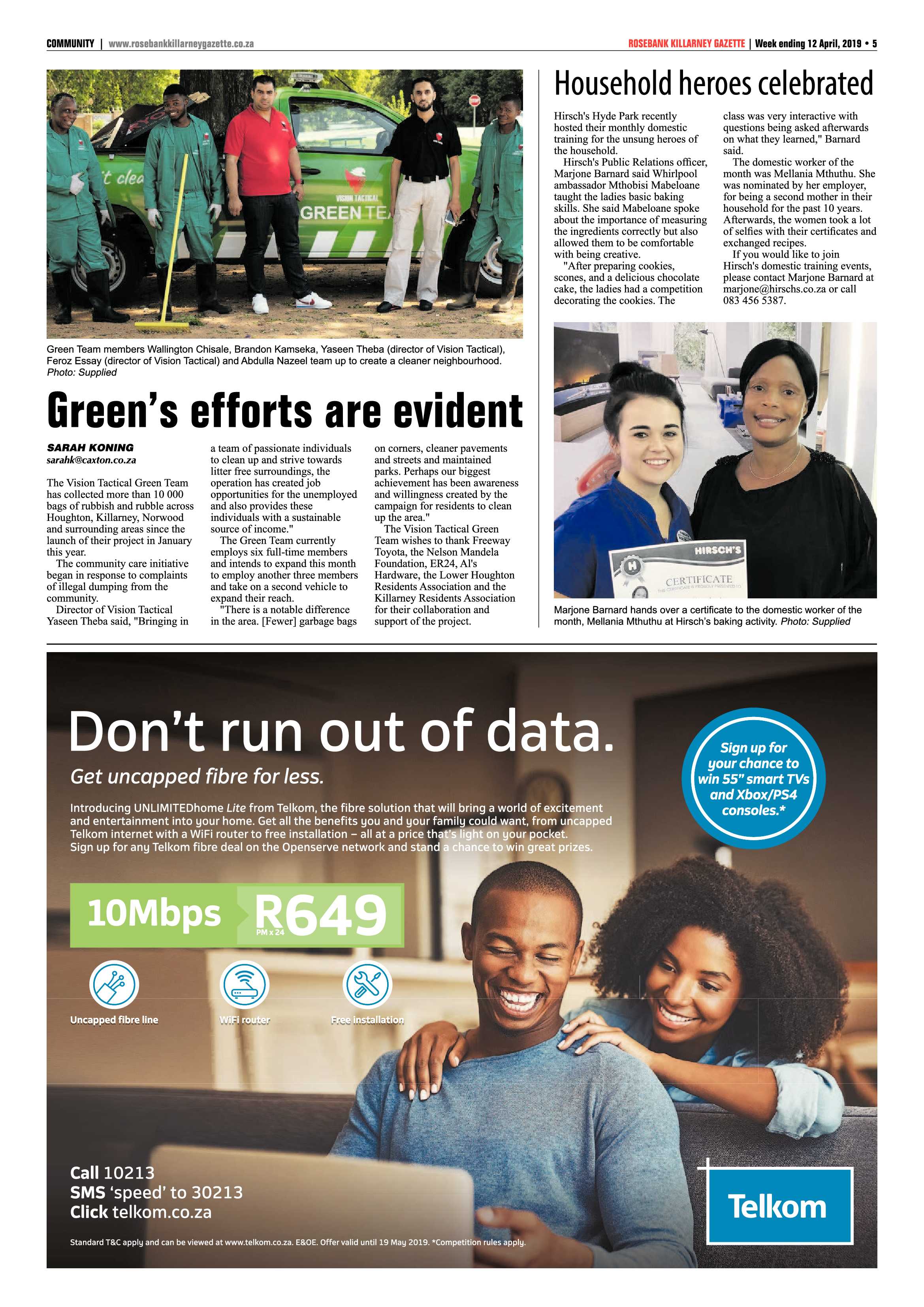 Rosebank Killarney Gazette 12 April, 2019 page 5